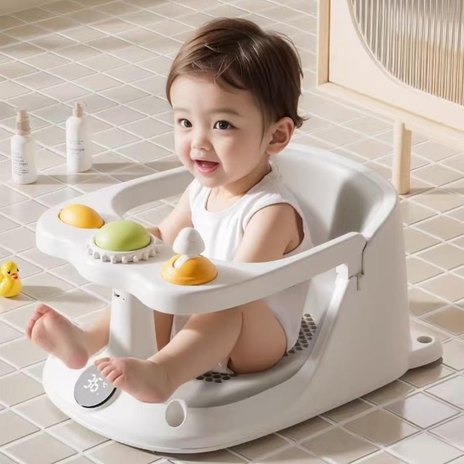 Asiento De Baño Para Bebés Silla baño segura para bebés que se sientan