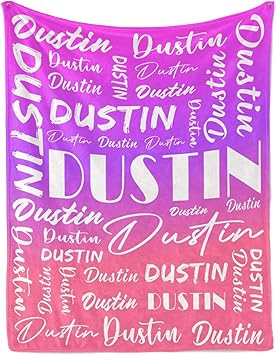 Name Blanket Personalized Name Blanket Customized Blanket with Name Text for Adult Kid Birthday Christmas Mothers Fathers Valentines Day Gift