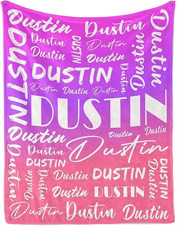 Name Blanket Personalized Name Blanket Customized Blanket with Name Text for Adult Kid Birthday Christmas Mothers Fathers Valentines Day Gift
