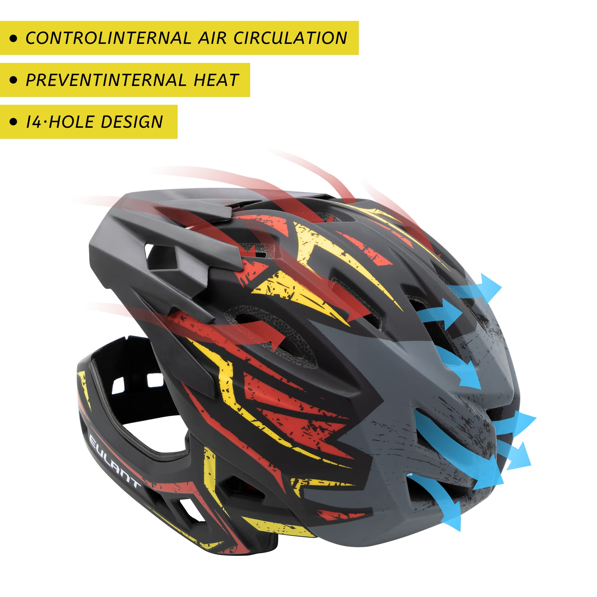Casque De Vélo Intégral Pour Enfants - Protection Choc, Design Aéré, Garçons - 11