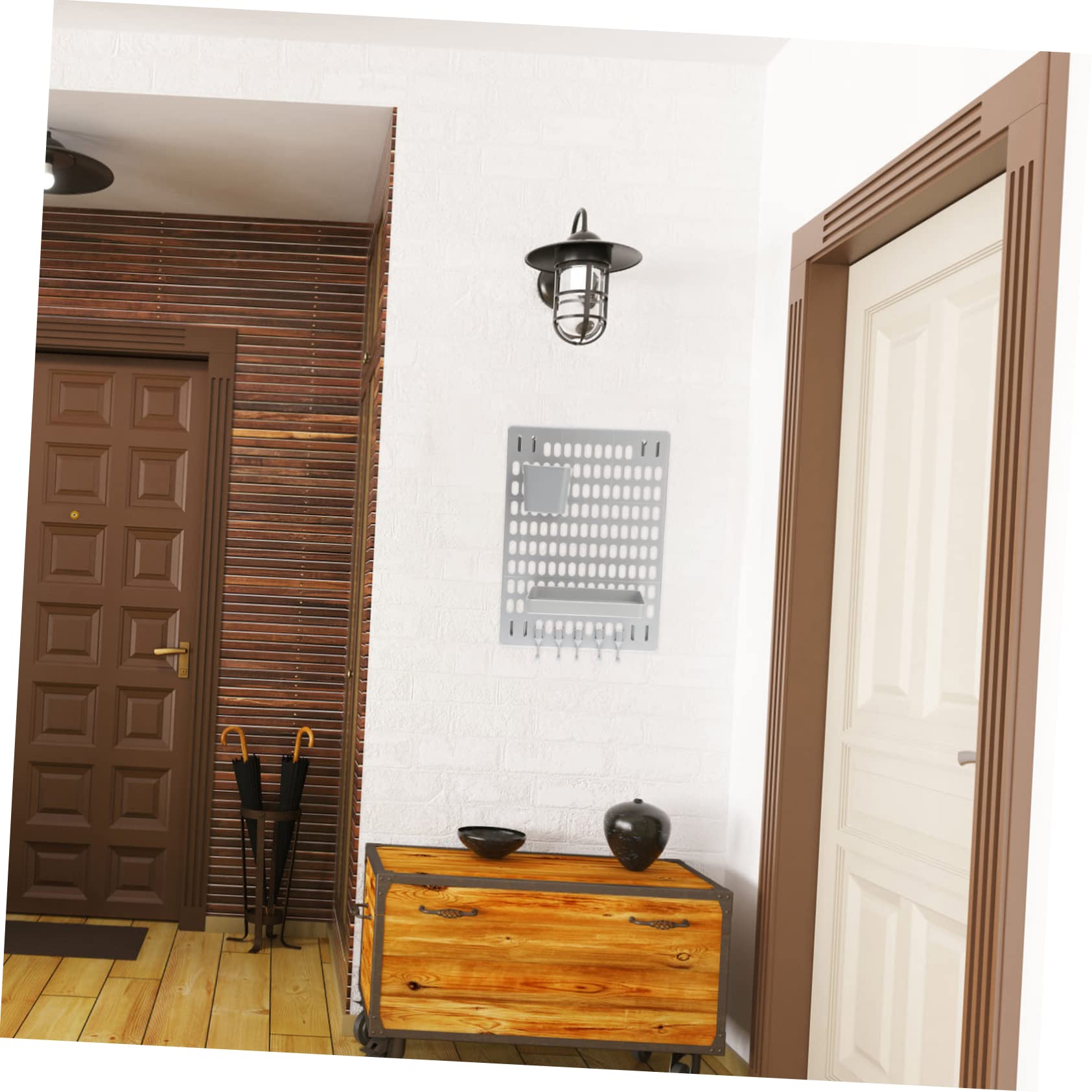 Alipis Pegboard Wall Organizer 1 Set Home Storage Craft Show Display Stand Office Decor