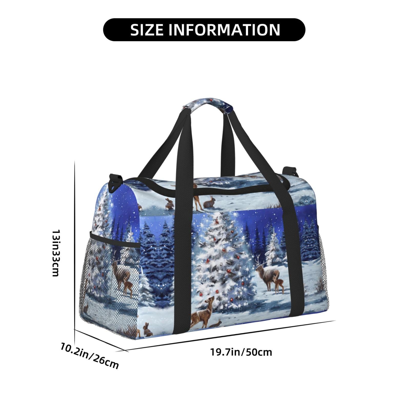 Świąteczna torba na ramię kobiety mężczyźni podróżna torba crossbody torebka torba na ramię torebki robocze codzienna torba hobo