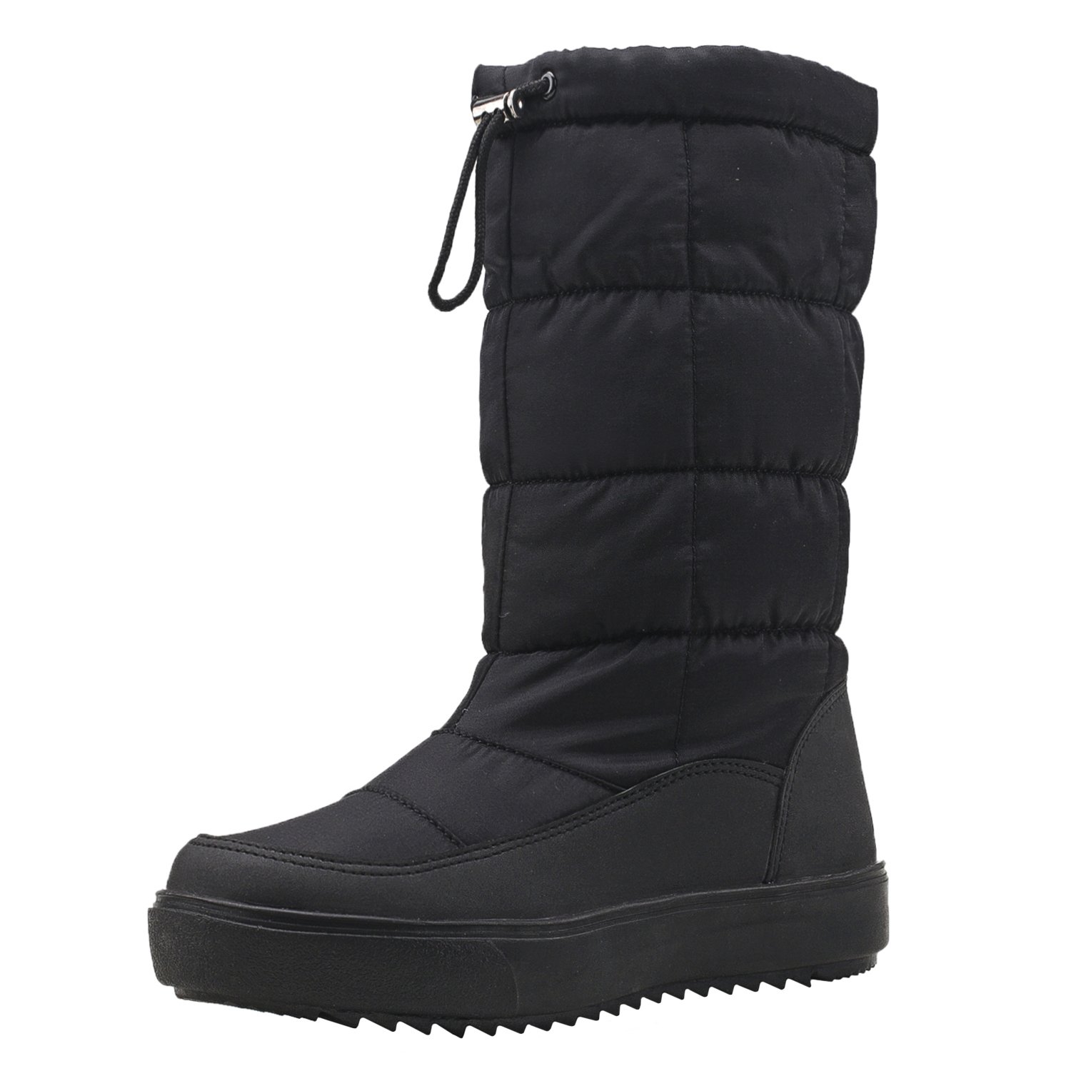 Shenji Scarpe Donna Invernali - Stivali da Neve con Lo Zip la Larghezza Gambale Adattabile H7624
