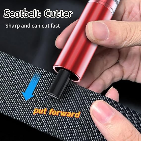 Safety Pro X Car Window Breaker Seatbelt Cutter: Safety Hammer Escape Tool,2 IN 1 Car Safety Hammer Emergency Escape Tool for Breaking Window Car Hammer Car Emergency Tool for Car,Bus