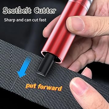 Safety Pro X Car Window Breaker Seatbelt Cutter: Safety Hammer Escape Tool,2 IN 1 Car Safety Hammer Emergency Escape Tool for Breaking Window Car Hammer Car Emergency Tool for Car,Bus