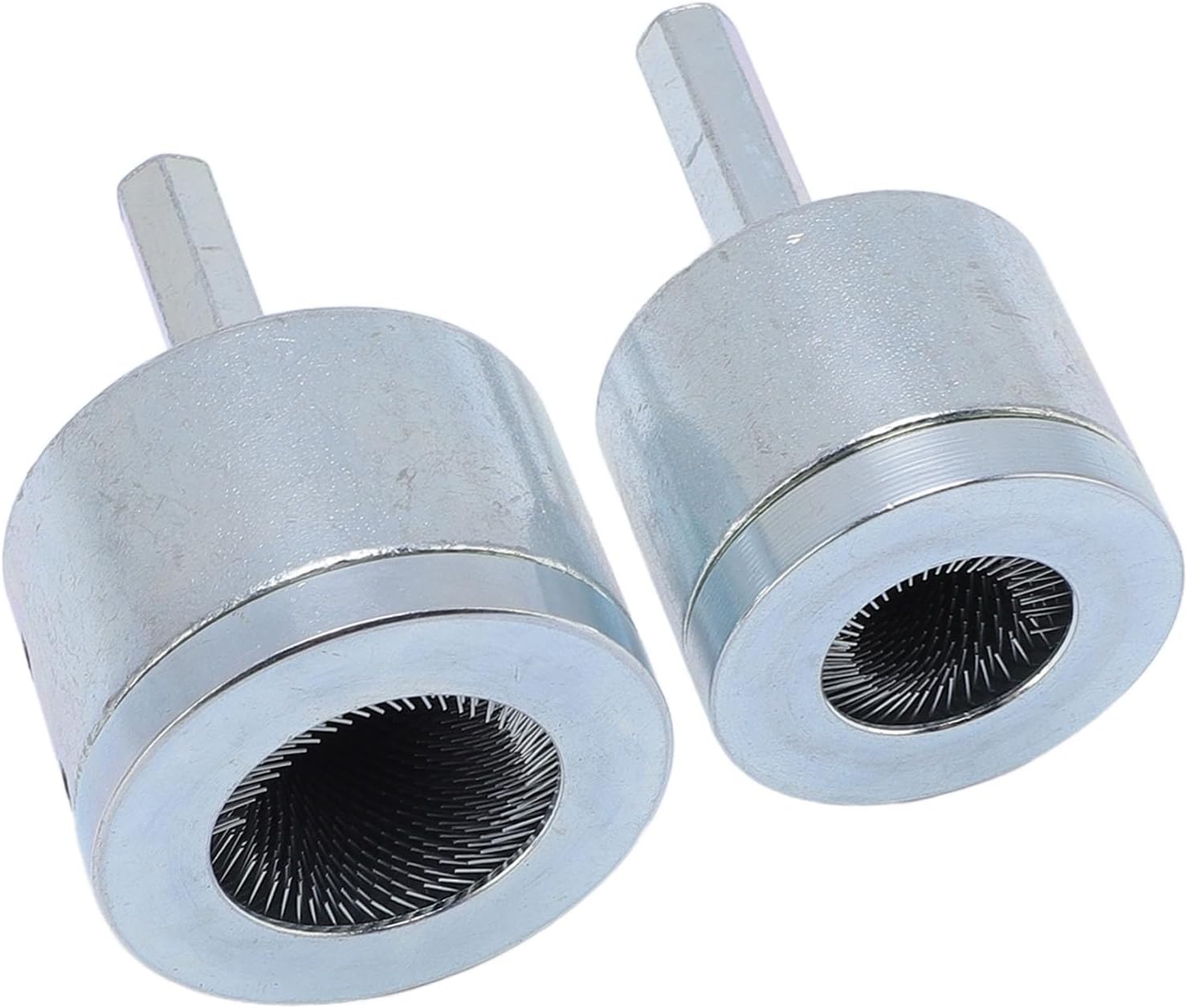 Generic 2 Pcs Drill Copper Pipe Cleaner, 1/2 and 3/4 Inch Metal Tube Cleaning Brush with Replacement Brushes, for Automotive and Industrial Use
