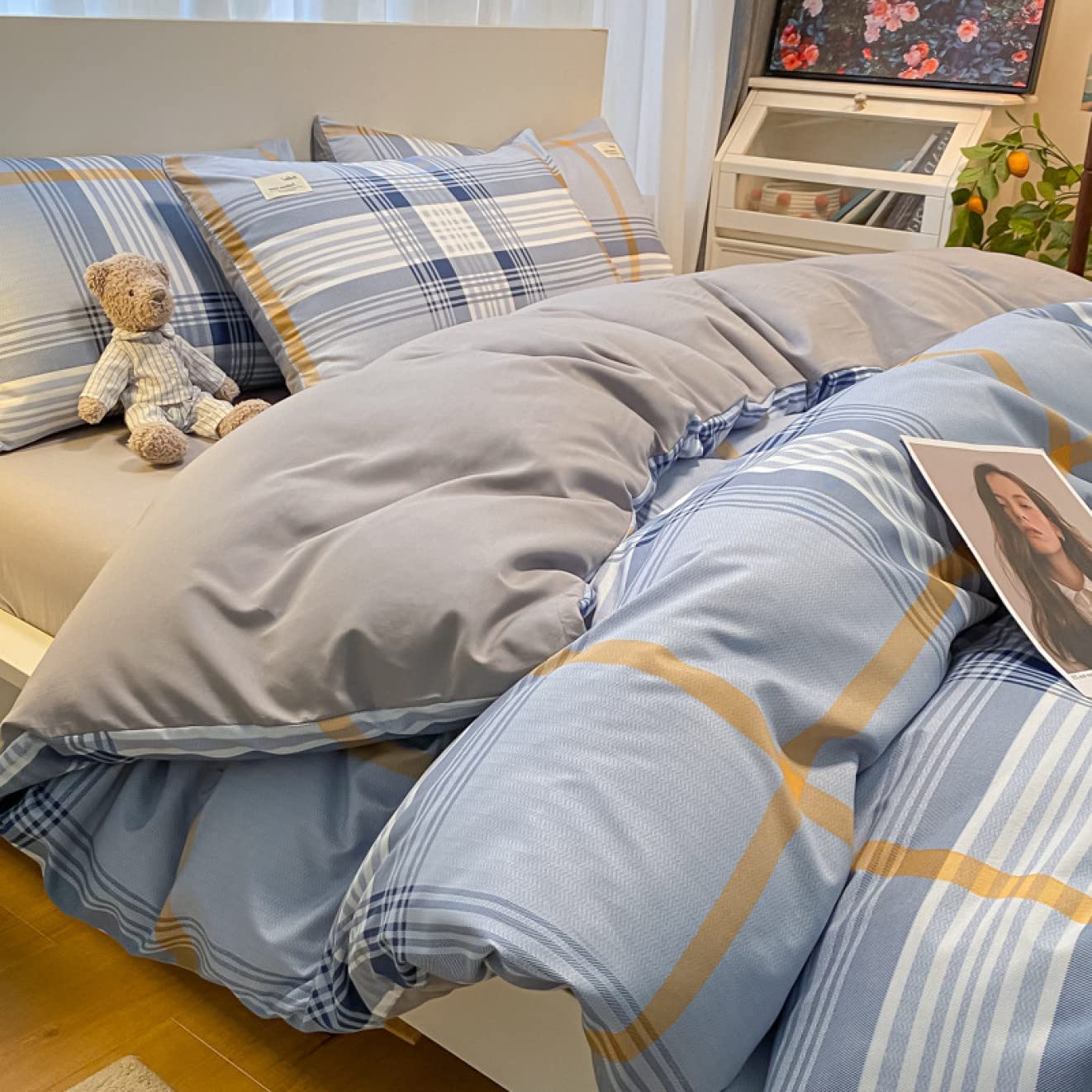 Amazon.co.jp: [FJAN8] Duvet Cover, Single, 3-piece Set, Bed, B1.2