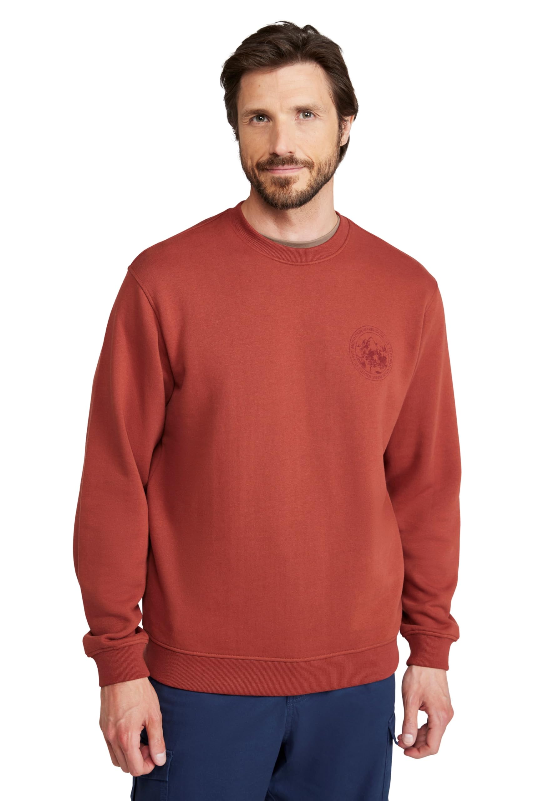 Mountain Warehouse Circle Mountain Crew Neck Sweatshirt Rust 4XL