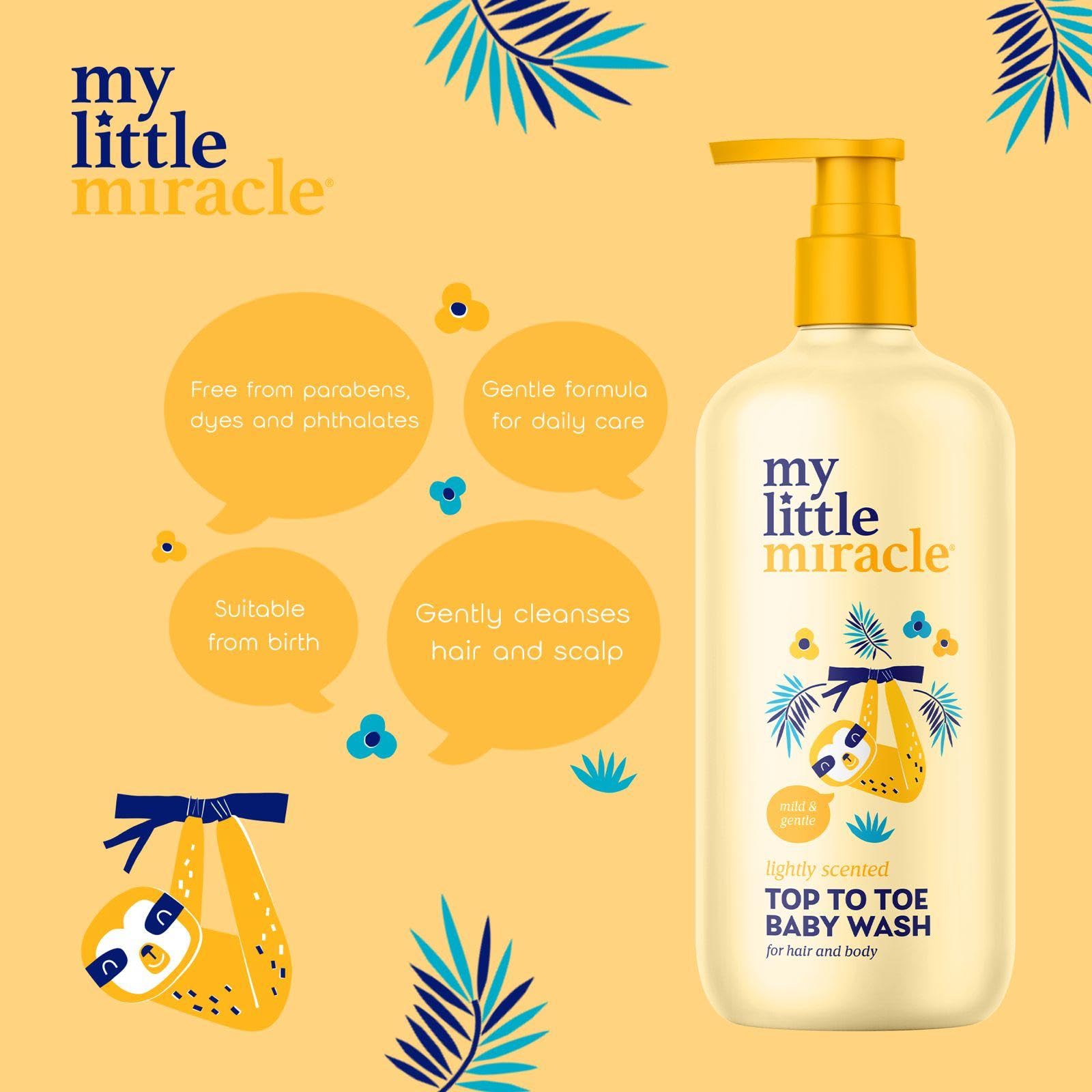 My Little Miracle Top To Toe Baby Hair and Body Wash, Tear-Free Gentle Formula For All Skin & Hair Types, 500ml - Image 3