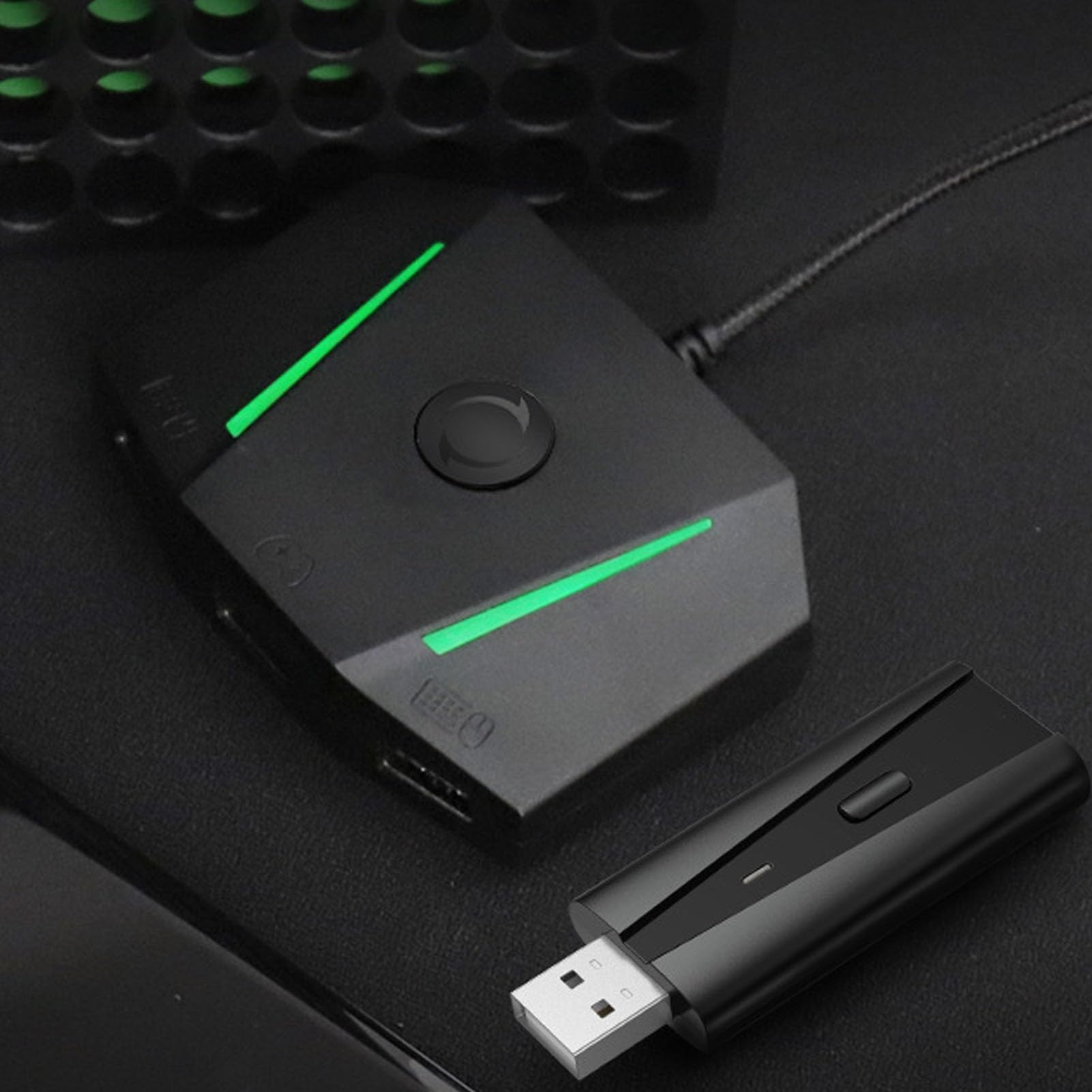 Convertitore Adattatore Controller di Gioco con Jack Audio da 3,5 Mm Tastiera Mouse Plug and Play per Switch, Ampia compatibilità Controllo App Incluso (Scatola di mira VX2)