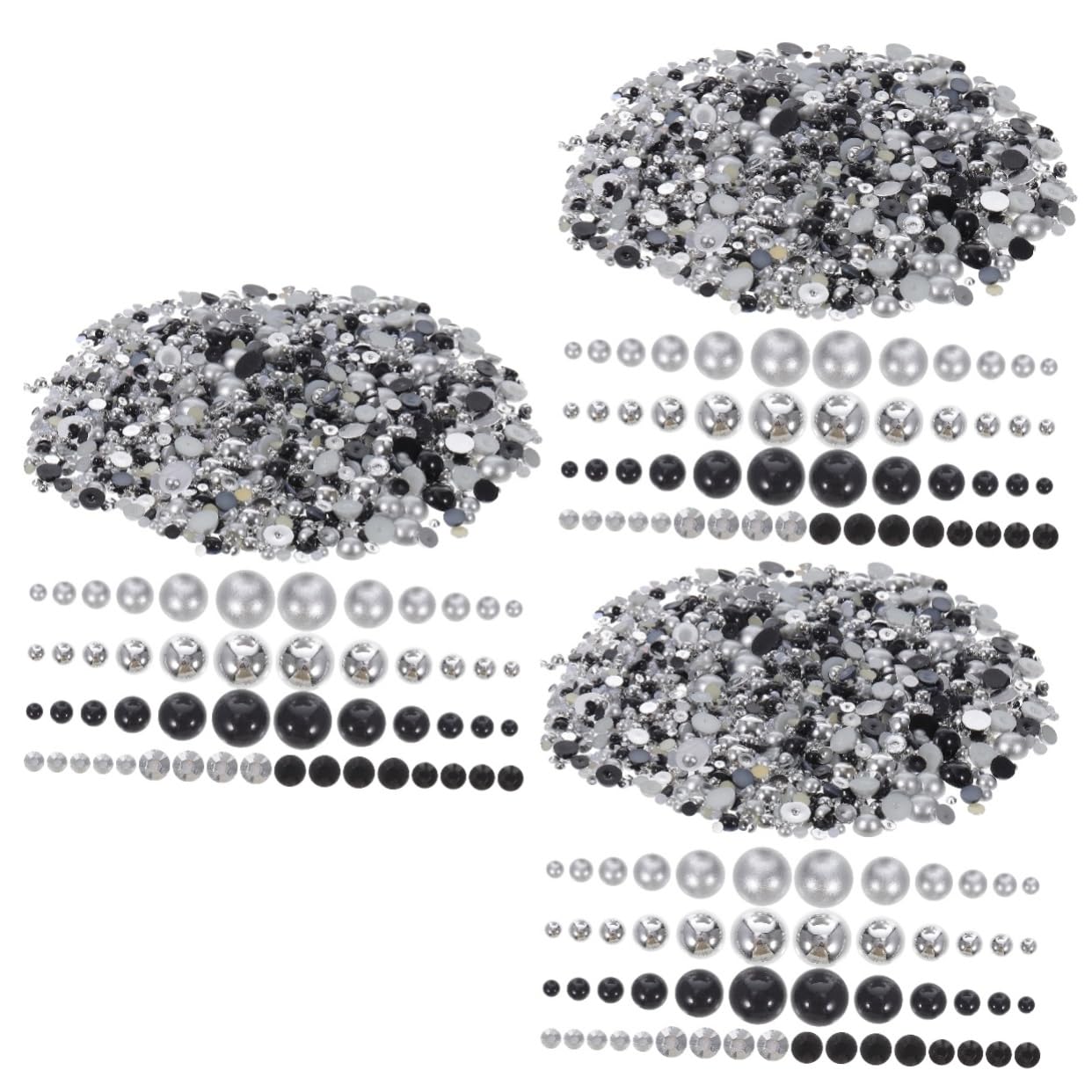 Operitacx 3pezzi Rhinestones Per Unghie Resina Decorazioni Colorate Per Nail Art Accessori Per Manicure Confezione Da Adatti Per Occasioni Speciali e Fai Da Te
