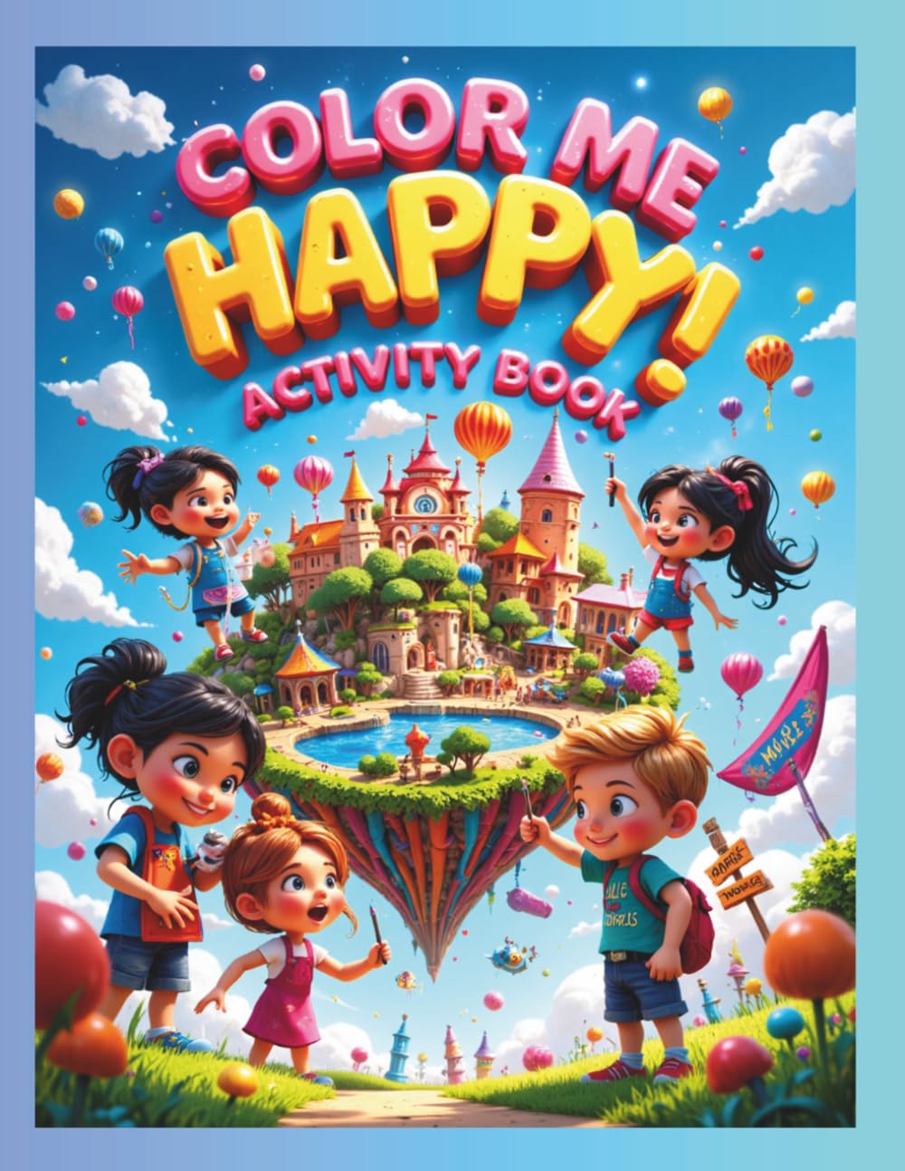 Color Me Happy! Activity Book: Children Time 2 Learn N Have Fun!