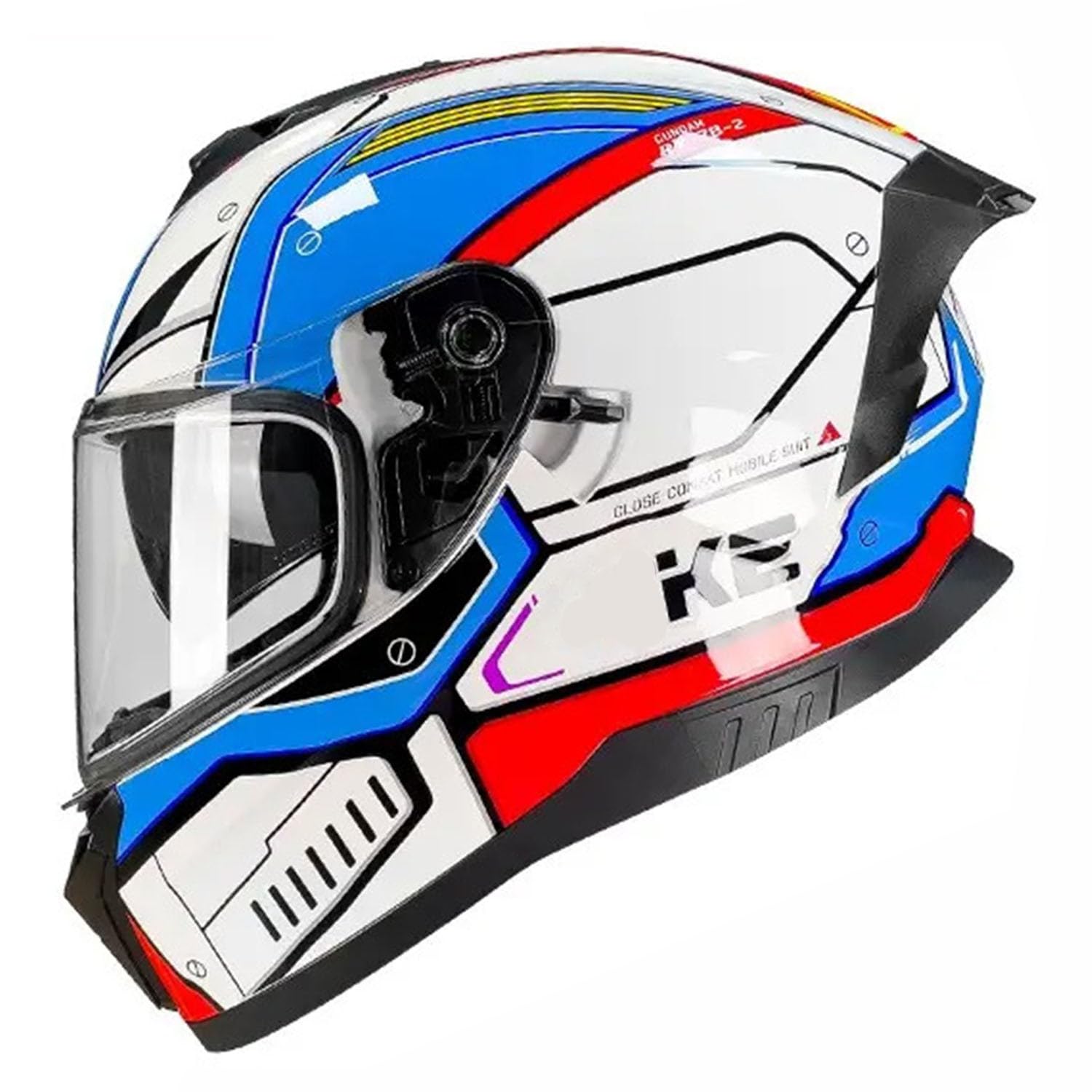 Caschi Integrale Moto Approvato DOTECE Casco Motocicleta Integrali Con Doppia Visiera Elmetto Leggero Guscio Esterno In ABS Con Strato Di Imbottitura In EPS Ad Alta Densità
