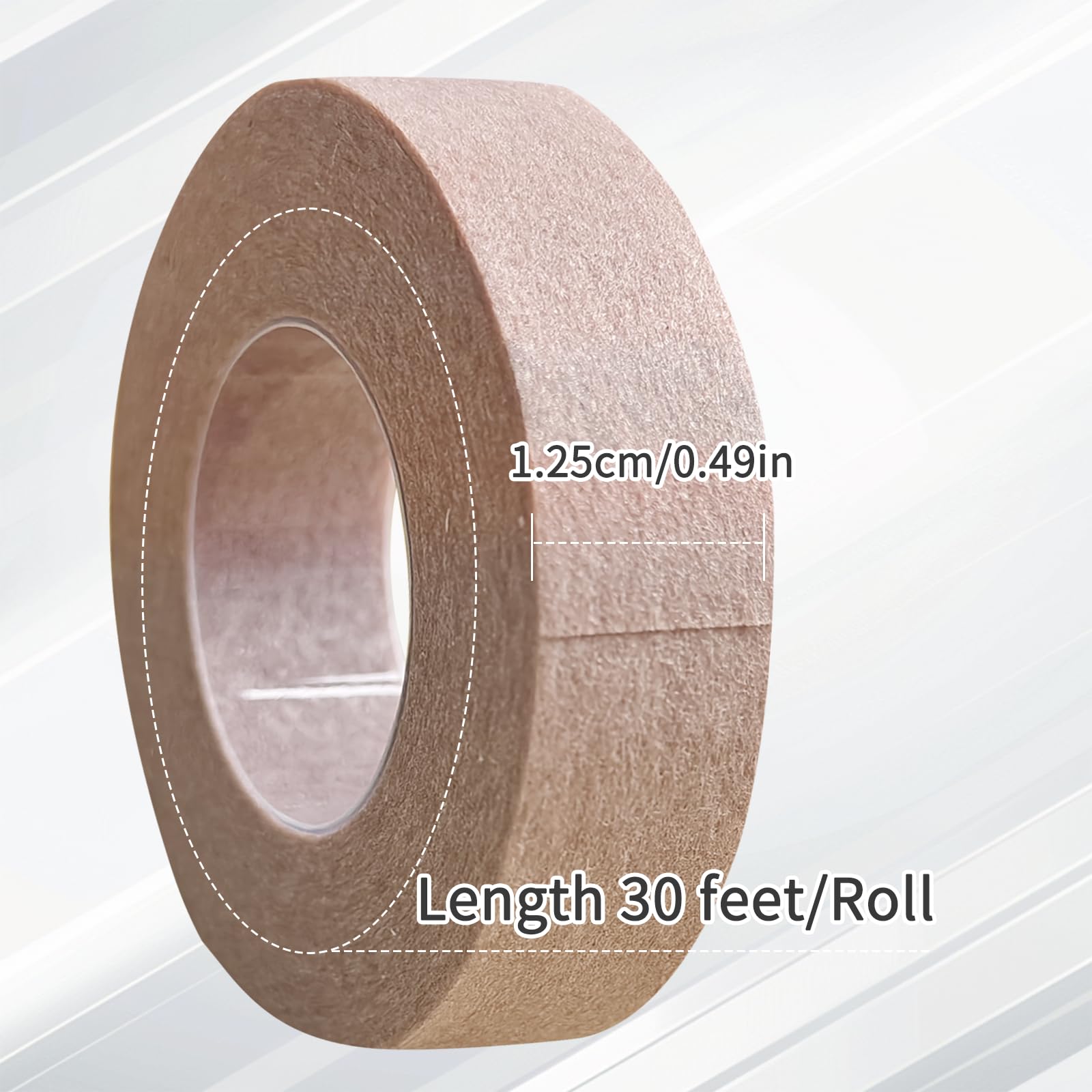 9 rolek taśmy samoprzylepnej Micropore Tape, taśmy do nosa, elastycznej taśmy mikroporowatej, oddychającej taśmy do nosa (kolor skóry, 1,25 cm x 9,14 m)