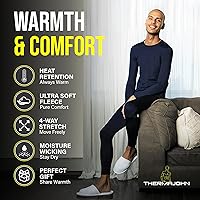 Vista 2 de Thermajohn Long Johns Thermal Underwear for Men Fleece Lined Base Layer Set for Cold Weather