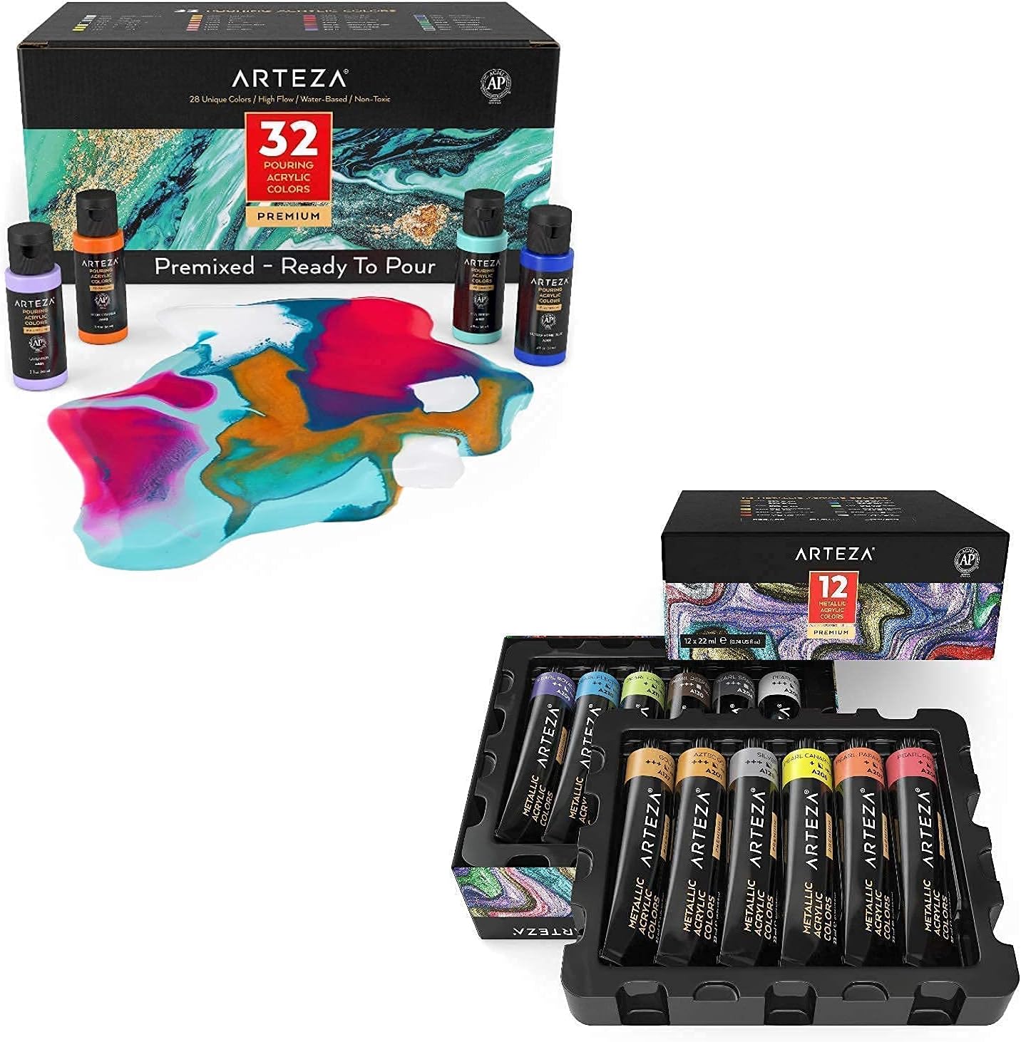 ARTEZA Art Supplies Bundle include Acrylic Pouring and