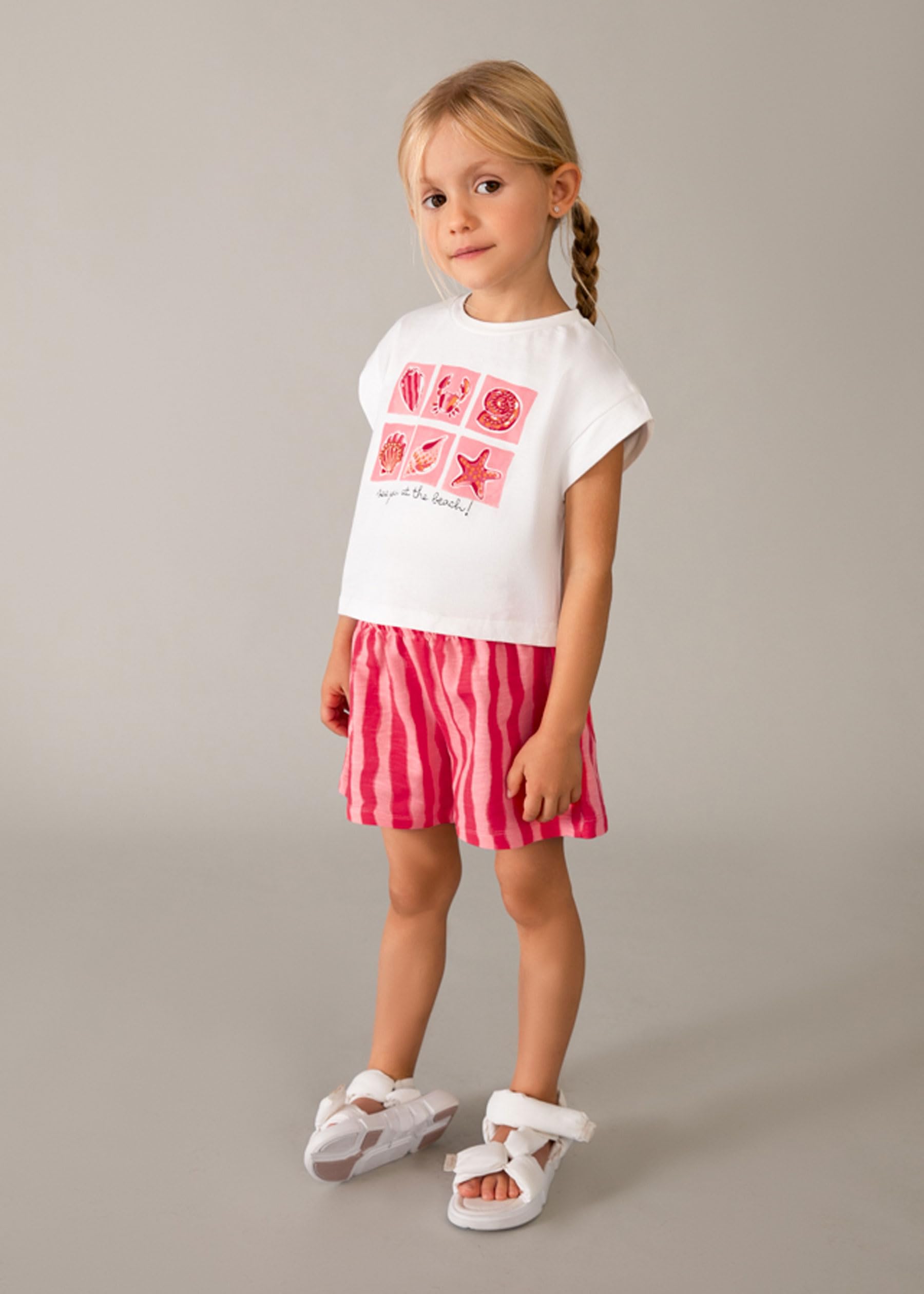 Mayoral Conj. Short Felpa Flame para niña Amapola