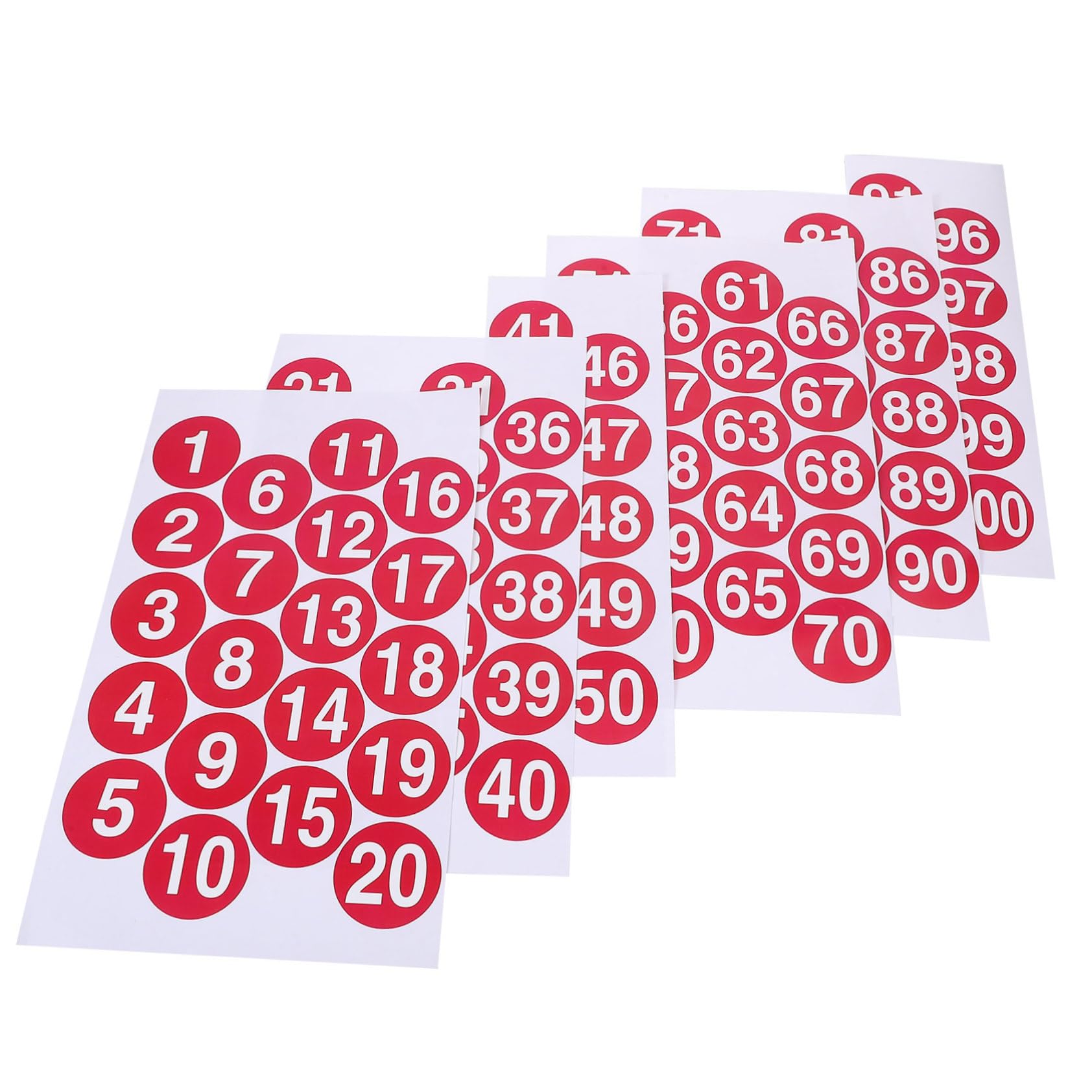 4 Set Etichette Adesive Numerate Rotonde Impermeabili Etichette Autoadesive per Classificazione Casa Scuola e Ufficio Adesivi Resistenti all per e Contenitori