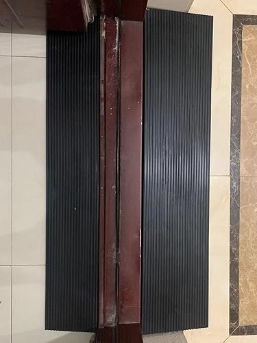 Miniatura 7 de Cashoner Rampa de umbral de goma sólida de 0.6 pulgadas, 5.5 pulgadas de ancho, rampa antideslizante para sillas de ruedas para puertas de baño,