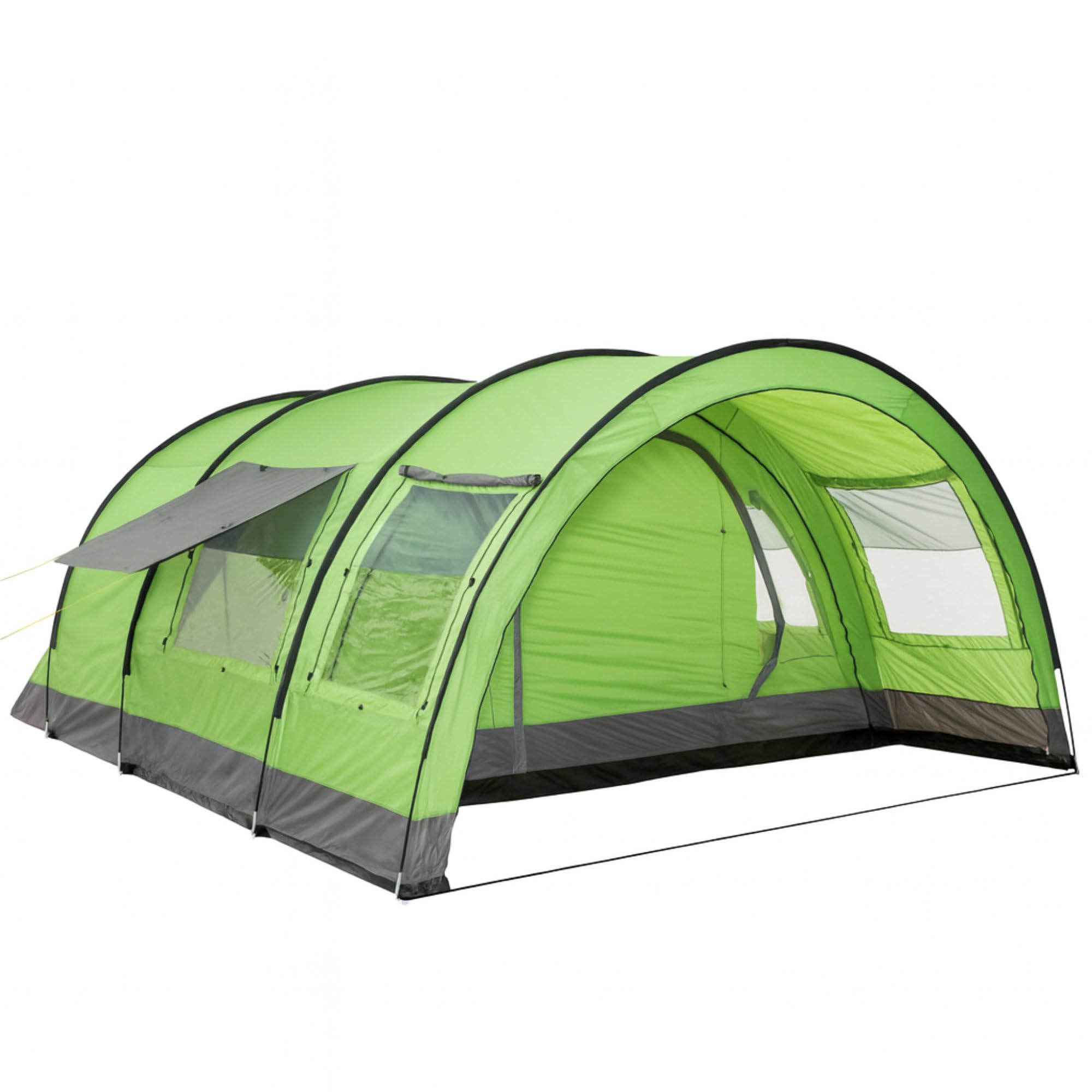 CampFeuer Tenda a tunnel per 6 persone "Relax6" | Tenda a tunnel variabile con cabina letto separabile e 5.000 mm di colonna d'acqua | Tenda a gruppo | Tenda da campeggio