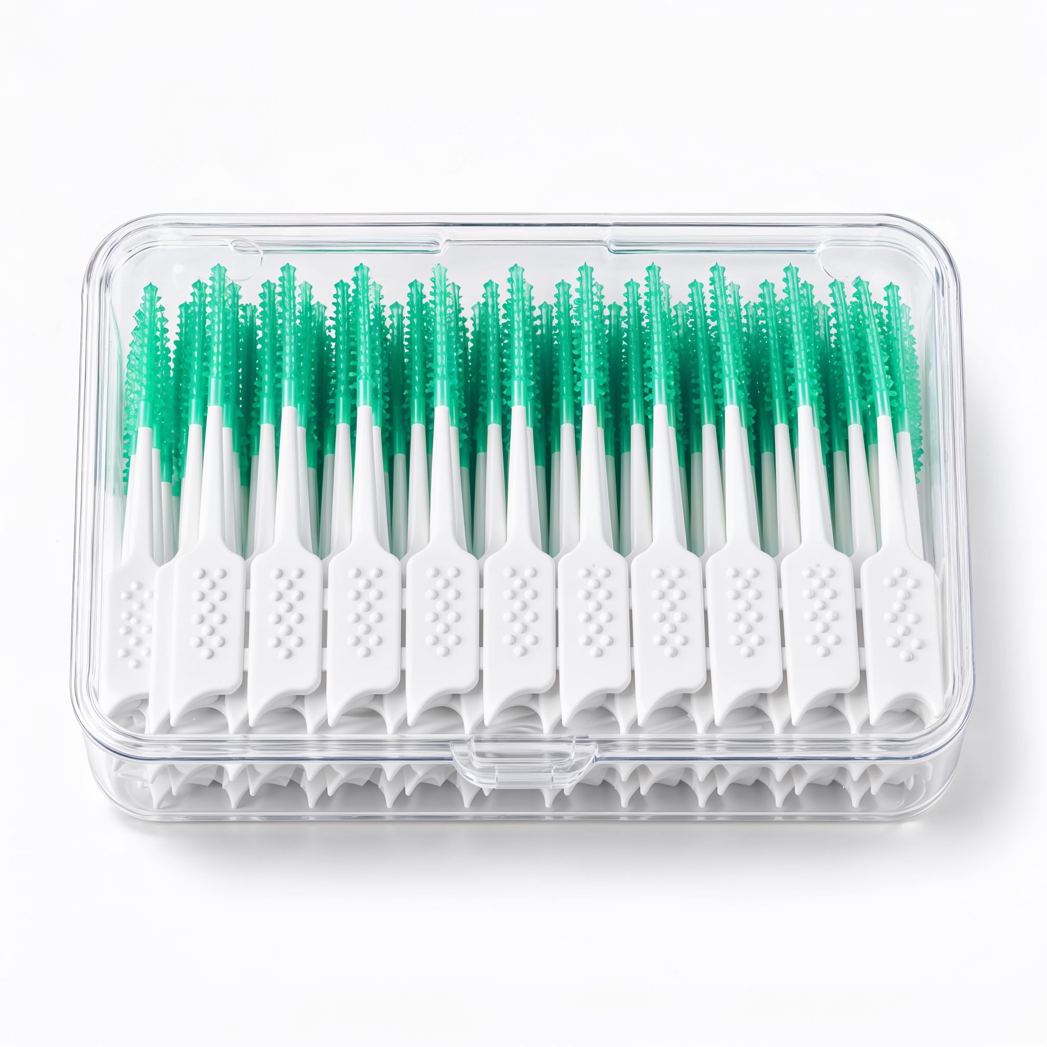 Interdental Brush Picks | Soft Flexible Bristles Tooth Cleaning Sticks | Oral Care Floss Picks with Storage Case for Daily Hygiene (40 Pieces)-image-36