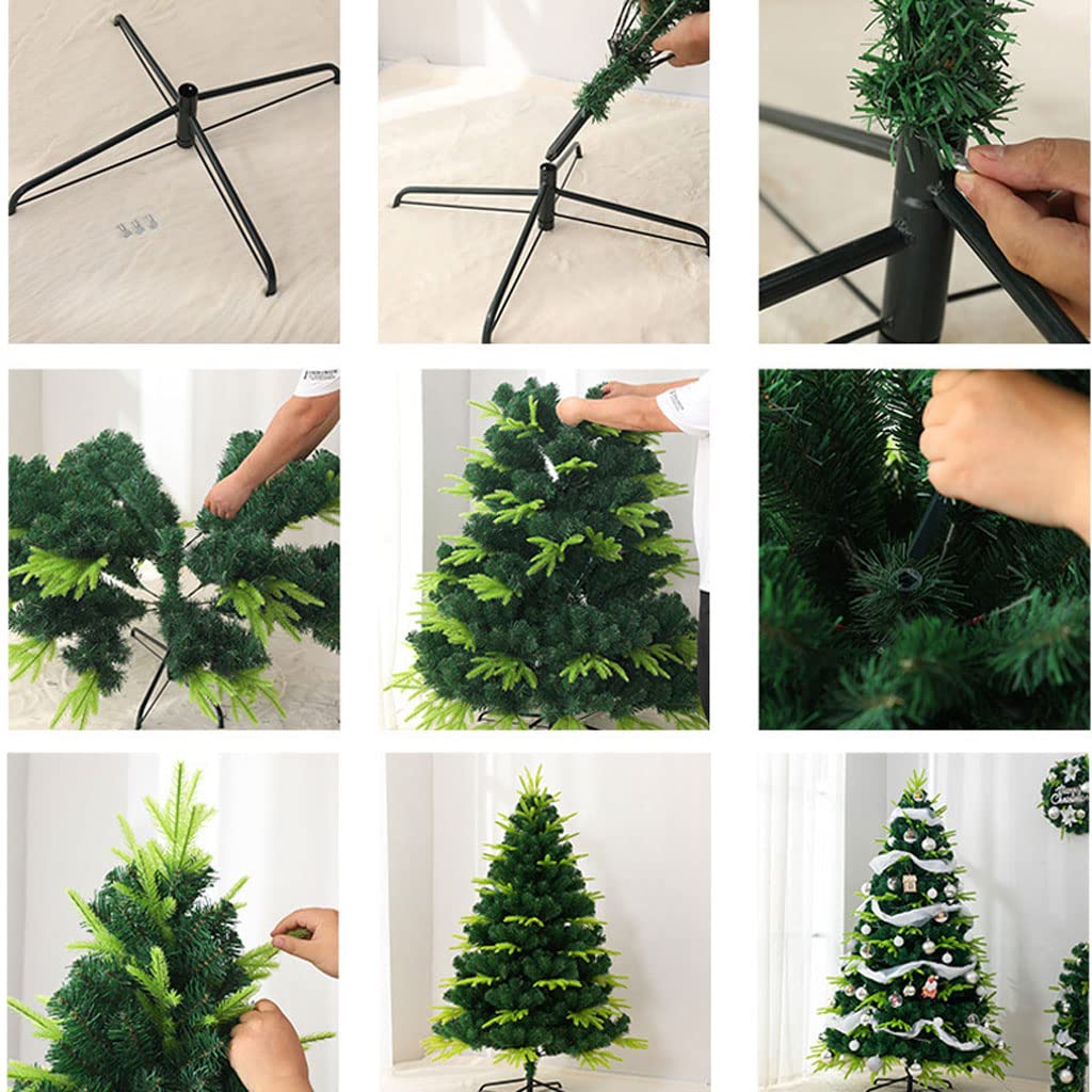 Amazon.co.jp: 3.9/4.9/5.9/6.8ft 人工クリスマスツリー 大型高級暗号