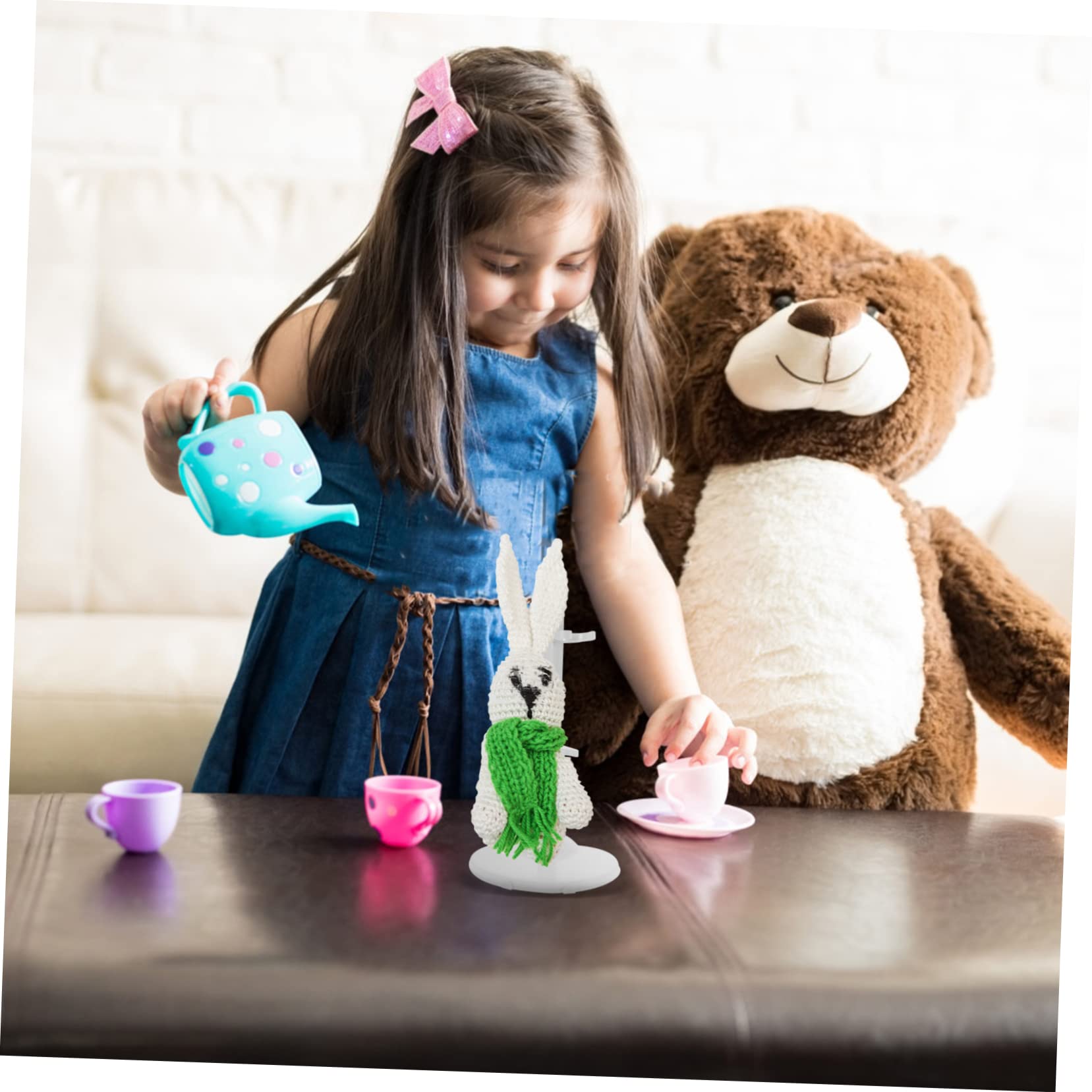 JOINPAYA 4 Pack Doll Stand Stable Doll Figure Display Holder Support for Window Display Decoration Collection