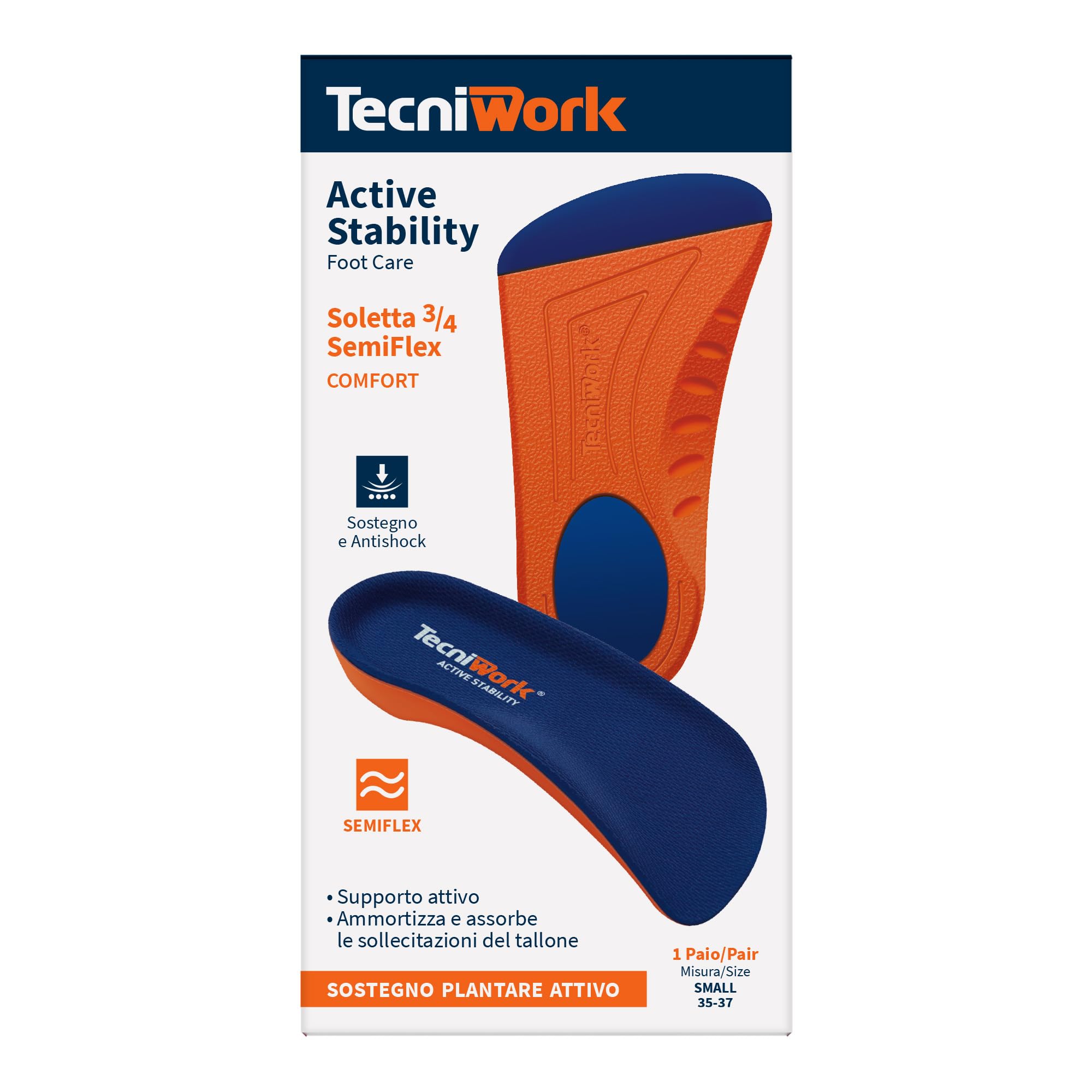 Solette ¾ flessibili Flex Comfort Plus Active Stability (Small)