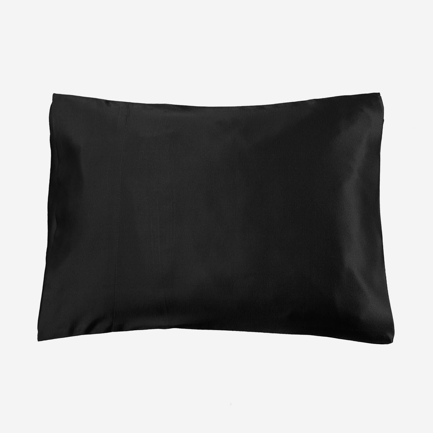 Lilysilk Pillowcase Mulberry Silk 19 Momme, Black, 15" x 22"