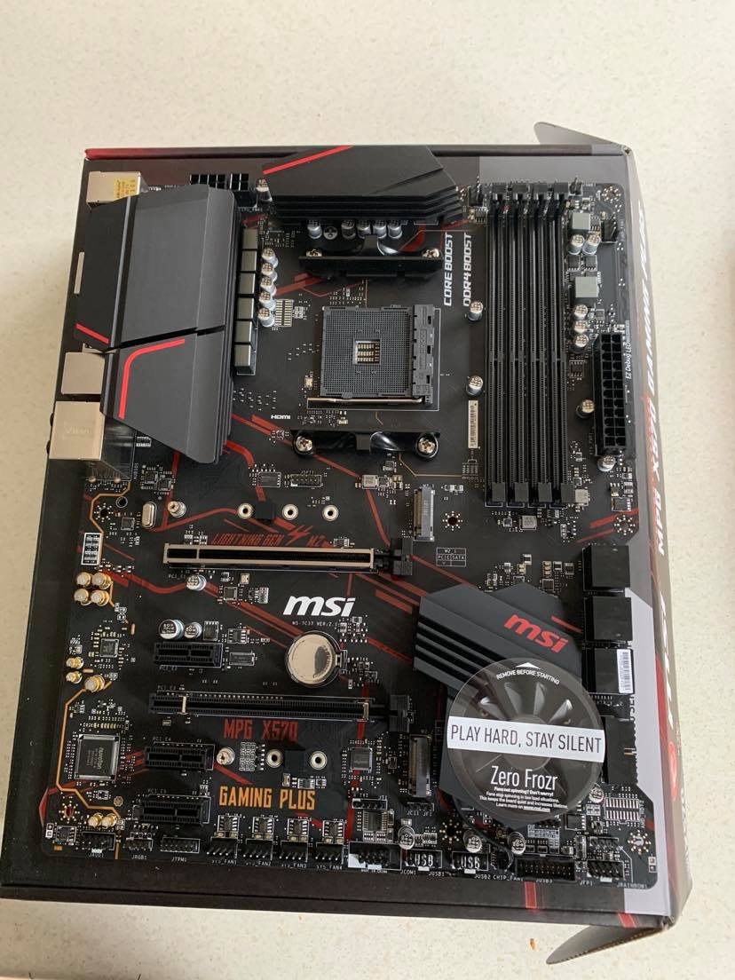 msi mpg x570 gaming plus motherboard for ryzen 5 2600