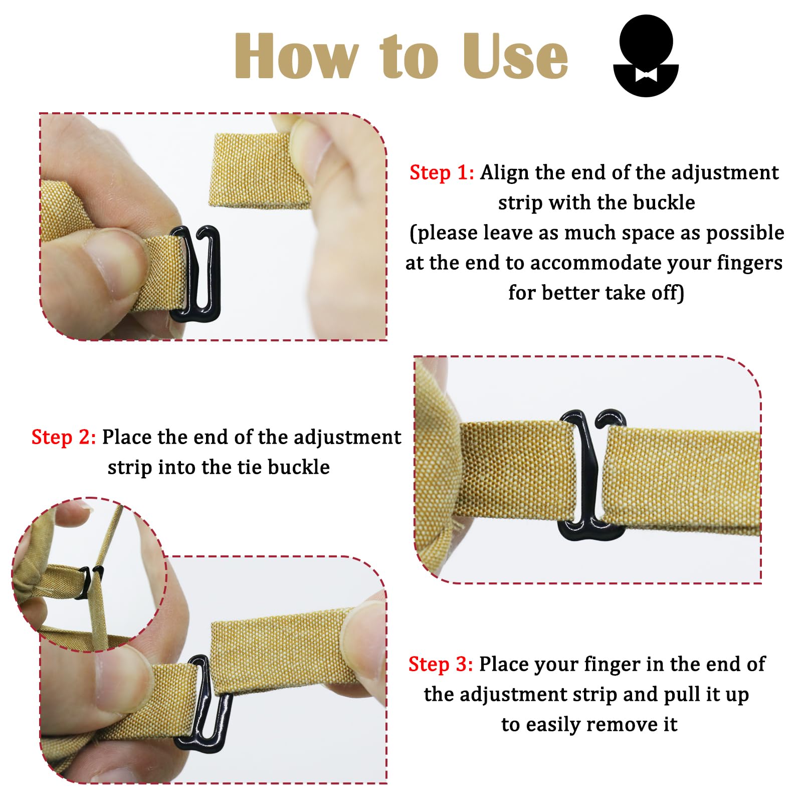 DAMAJI Adjustable Criss-Cross Bow Tie School Uniform Pre Tied Bows for Women Girls (Red)