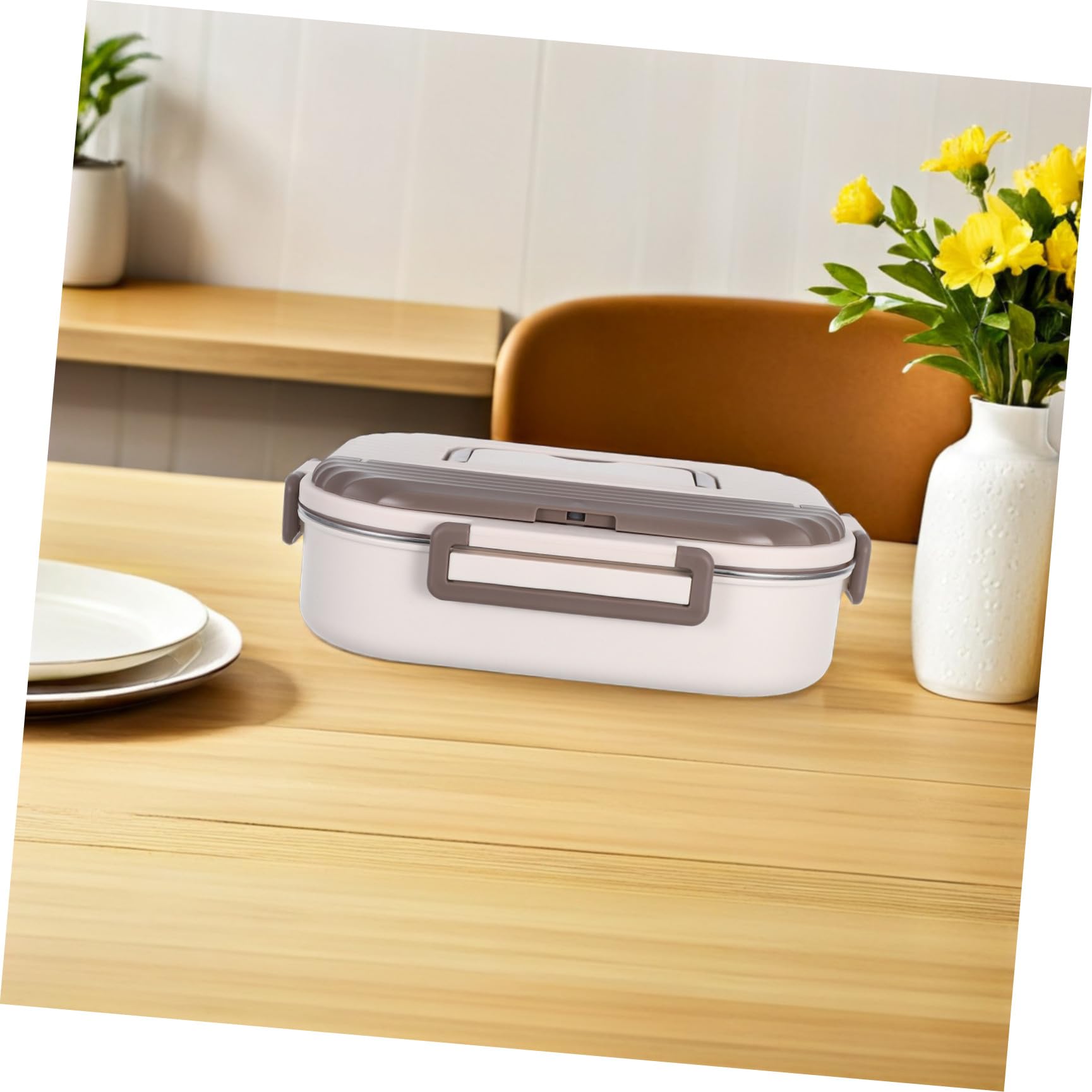 TOYANDONA 34oz Stapelbare Edelstahl-lunchbox mit Fächern Auslaufsicher Bento-box für Lebensmittel Geeignet für Schule Büro Reisen und Picknicks