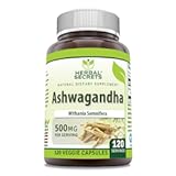 Ashwagandha Extract Supplement | 500 Mg Per Serving | Veggie Capsules | Non-GMO | Gluten Free | Made in USA (1 Pack, 120 Count)
