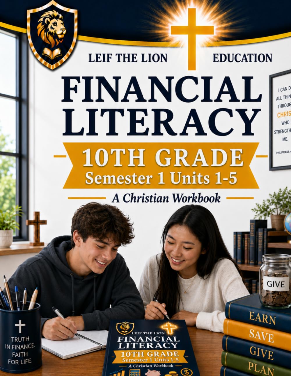 10th Grade Financial Literacy - Semester 1 (Units 1 - 5): A Christian Homeschool Workbook (Financial Workbooks - By Semesters)