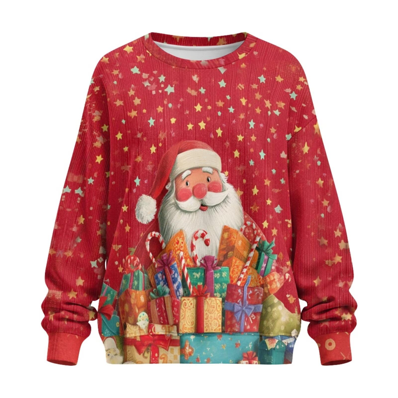 Bluza oversize damska bluza z okrągłym dekoltem pulower koszule z długim rękawem wygodny sweter z kieszenią stroje jesienno-zimowe