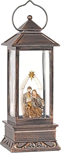 Miniatura 93 de Linterna musical de globo de nieve de Navidad, linterna giratoria brillante de 12 pulgadas con temporizador de 6 horas, alimentado por USB