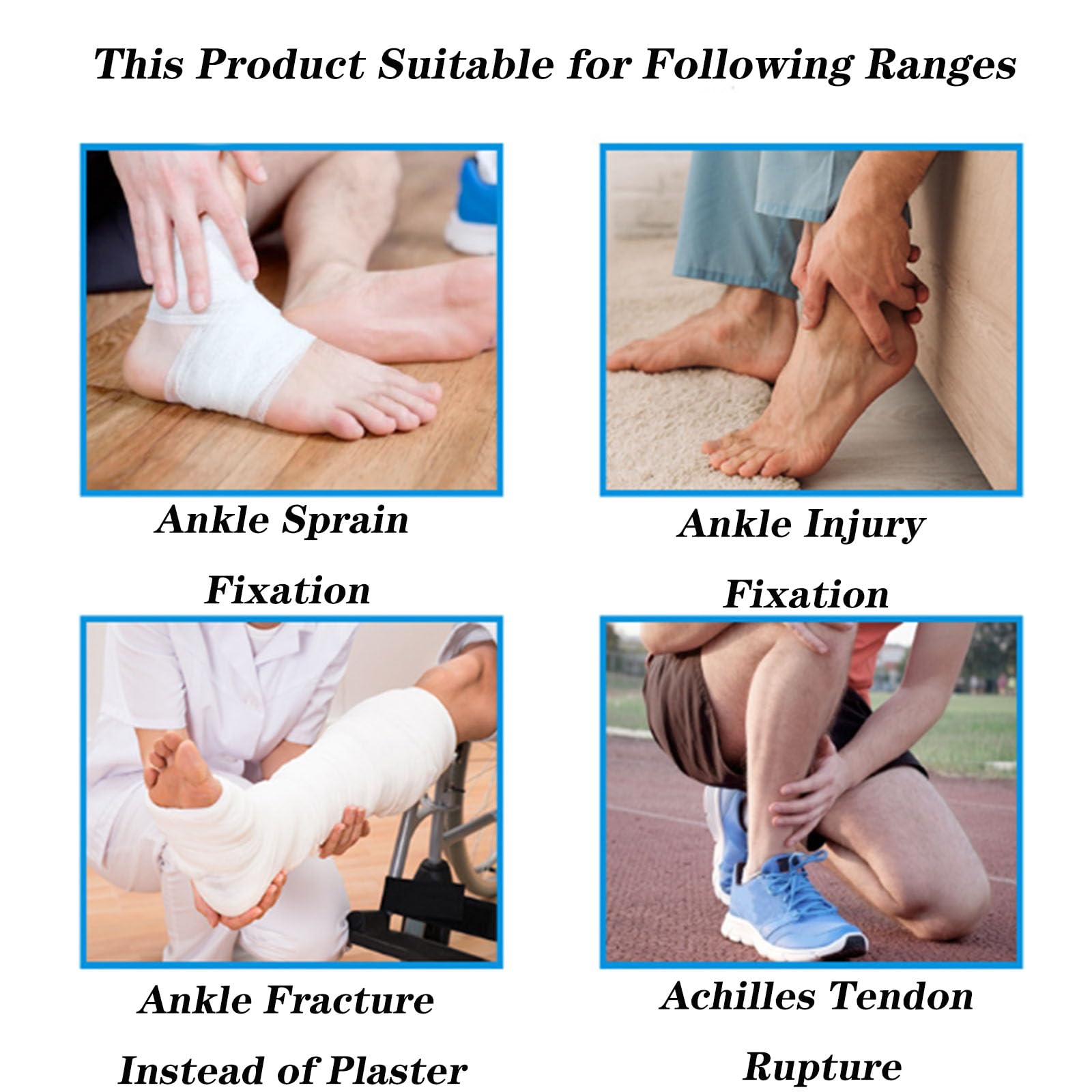 SFKLYU Inmovilizador Ortopédico para Dormir, Bota Inflable para Caminar, Férula Nocturna para Fascitis Plantar, Ideal para Lesiones de Esguince de Tobillo O Pie y Bota para Fracturas,B Left,L
