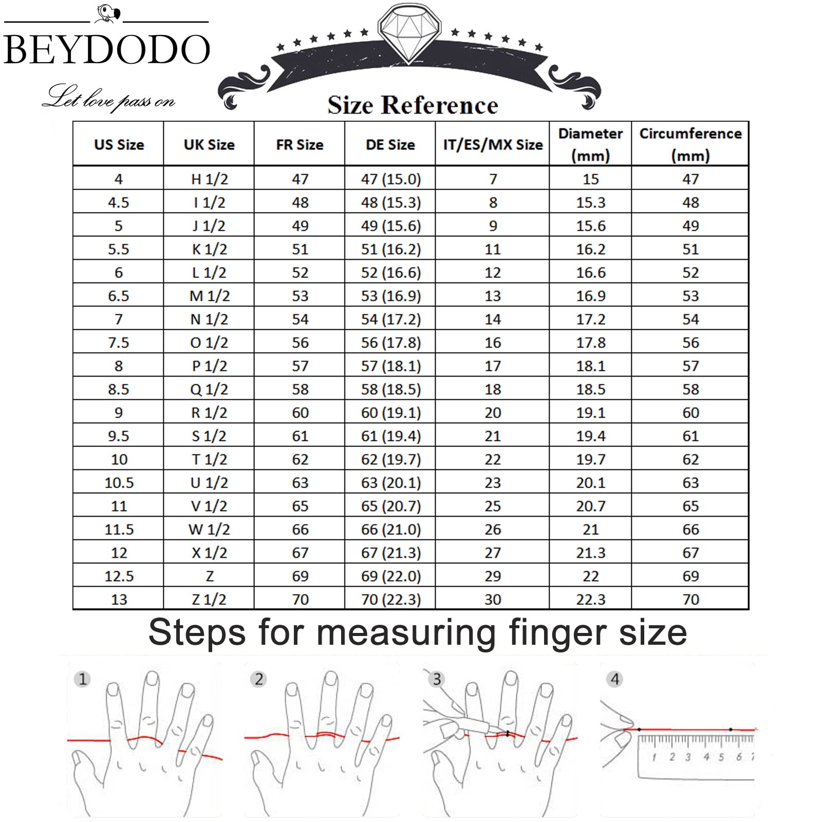 Beydodo Herren Ring Silber 990, Ringe Männer Gothic Hund mit Zirkonia Silber Ring Personalisiert Freundschaftsringe Einstellbar