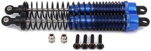 Vista 8 de Amortiguador de amortiguador de 5.118 in de aleación ajustable de aceite de aluminio para automóvil RC 1/10, camión sobre orugas, piezas mejoradas