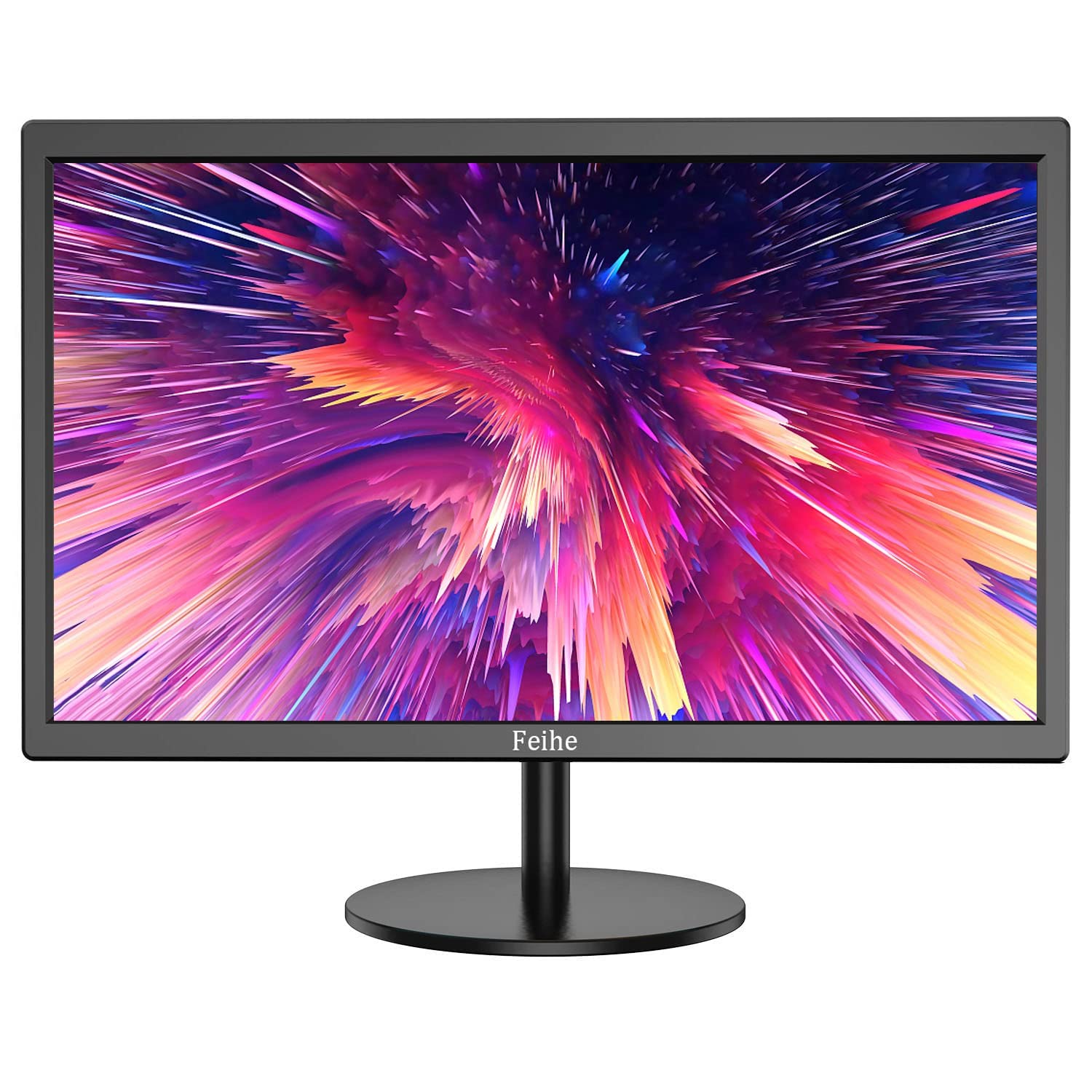 Feihe 21.5 Inch Full HD 1080p Monitor with VGA & HDMI Ports, 75Hz Refresh, Rate & 5s Response Time, 