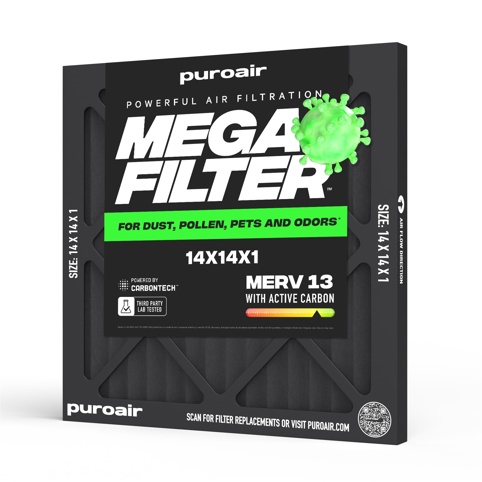 PuroAir MegaFilter 14x14x1 MERV 13