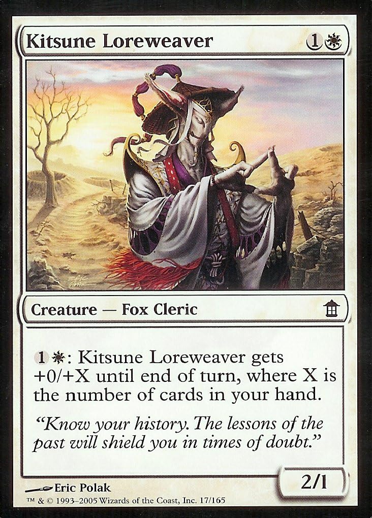 Magic the Gathering Kitsune Loreweaver Saviors of