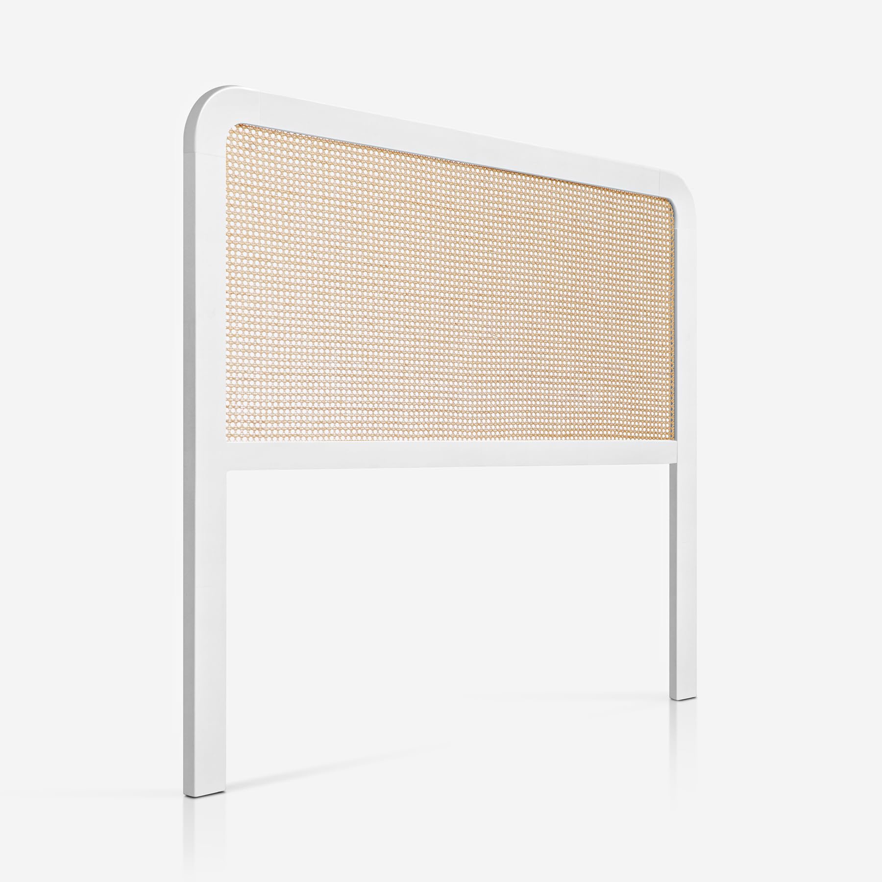 PEJECAR Cabecero EUME (Ratán) | Cama de 135 | Pino | Blanco (Ratan sin Pintar)