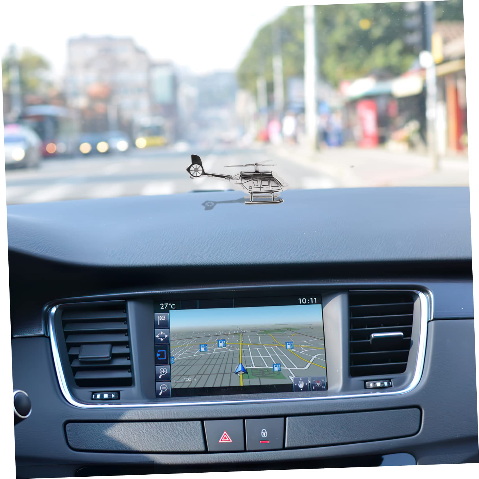 SHERCHPRY 4pezzi Diffusore Auto Elicottero Solare Rotante Decorazione Creativa Per Interni Profumatore Aria Per Auto Accessorio Per Veicoli e Casa Facile Da Usare e Portatile