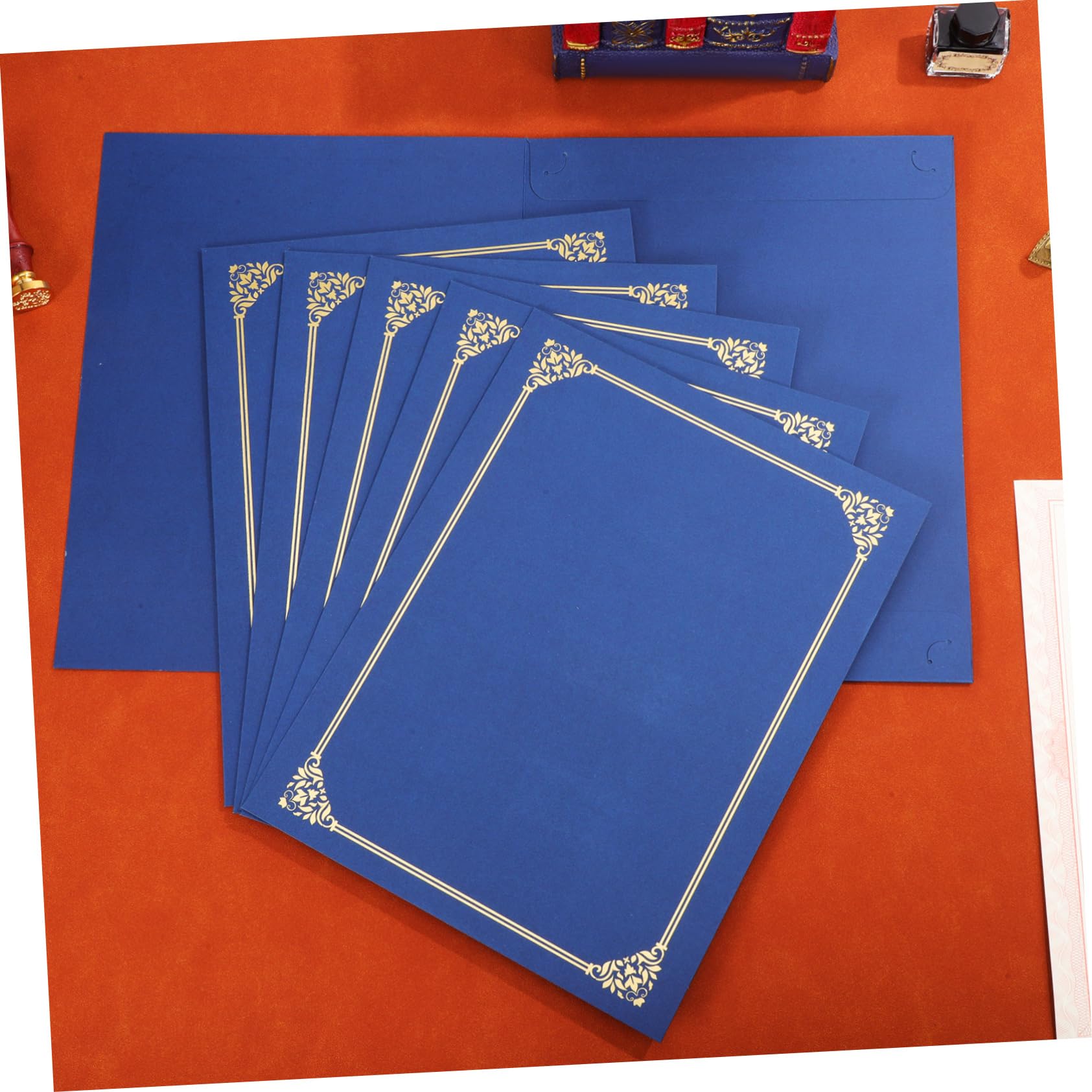 Genérico 30 Piezas Cubiertas de Certificados con Borde para Diplomas Soporte de Decorativos Profesional para Graduaciones y Reconocimientos
