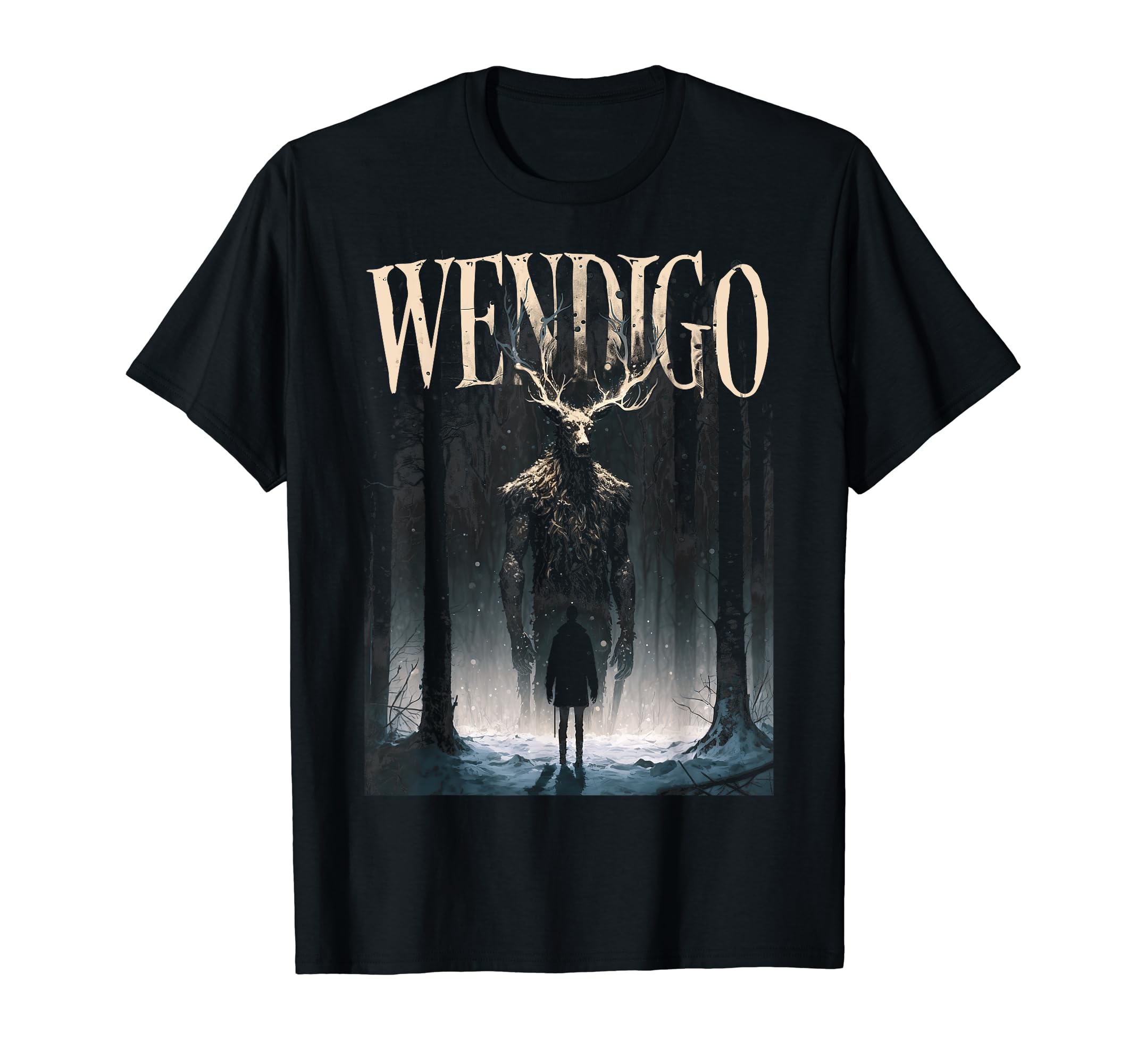 Swanky GhostCryptid Wendigo - Ghost Of The Forest Graphic T-Shirt