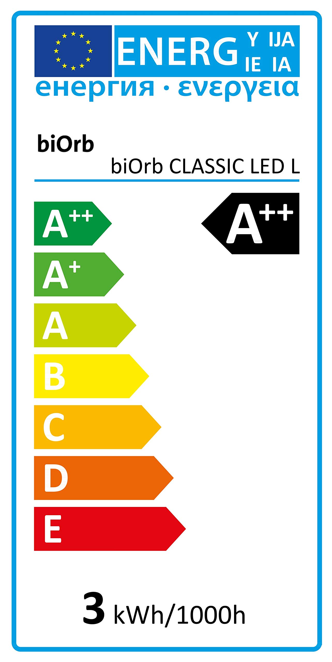 biOrb CLASSIC 60 akwarium ze zintegrowanymi diodami LED (białe, 60 l)
