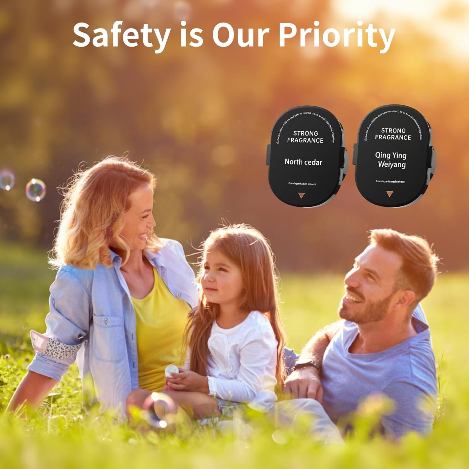 2-Pack Smart Car Air Freshener Refill, Car Diffuser Air Freshener Essential Oil Box, Aromatizante Para Carro Refill, Automatic Fragrance Diffuser Refill Long Lasting (North cedar) - Image 6