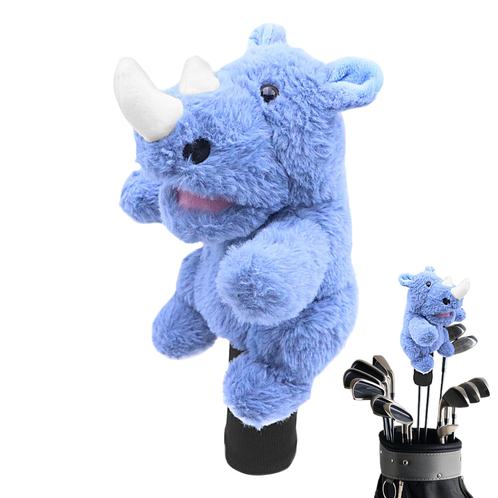 Capuchons en Peluche Golf – Housse Animaux Cartoon, Protège-Bois Coloré | Revêtement Rempli Doux Sécurise Clubs Driver Lors De Matchs Extérieurs, Ambiance Décontractée, Cadeau Rigolo Joueur