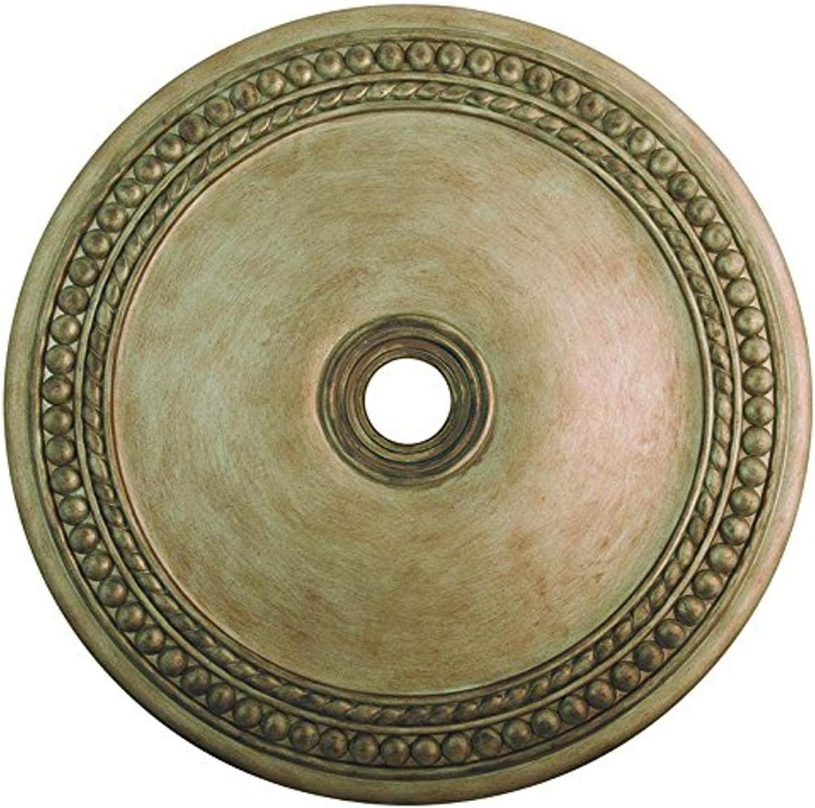 Livex Lighting 82078-73 Wingate Ceiling Medallion, Hand Painted Antique Silver Leaf